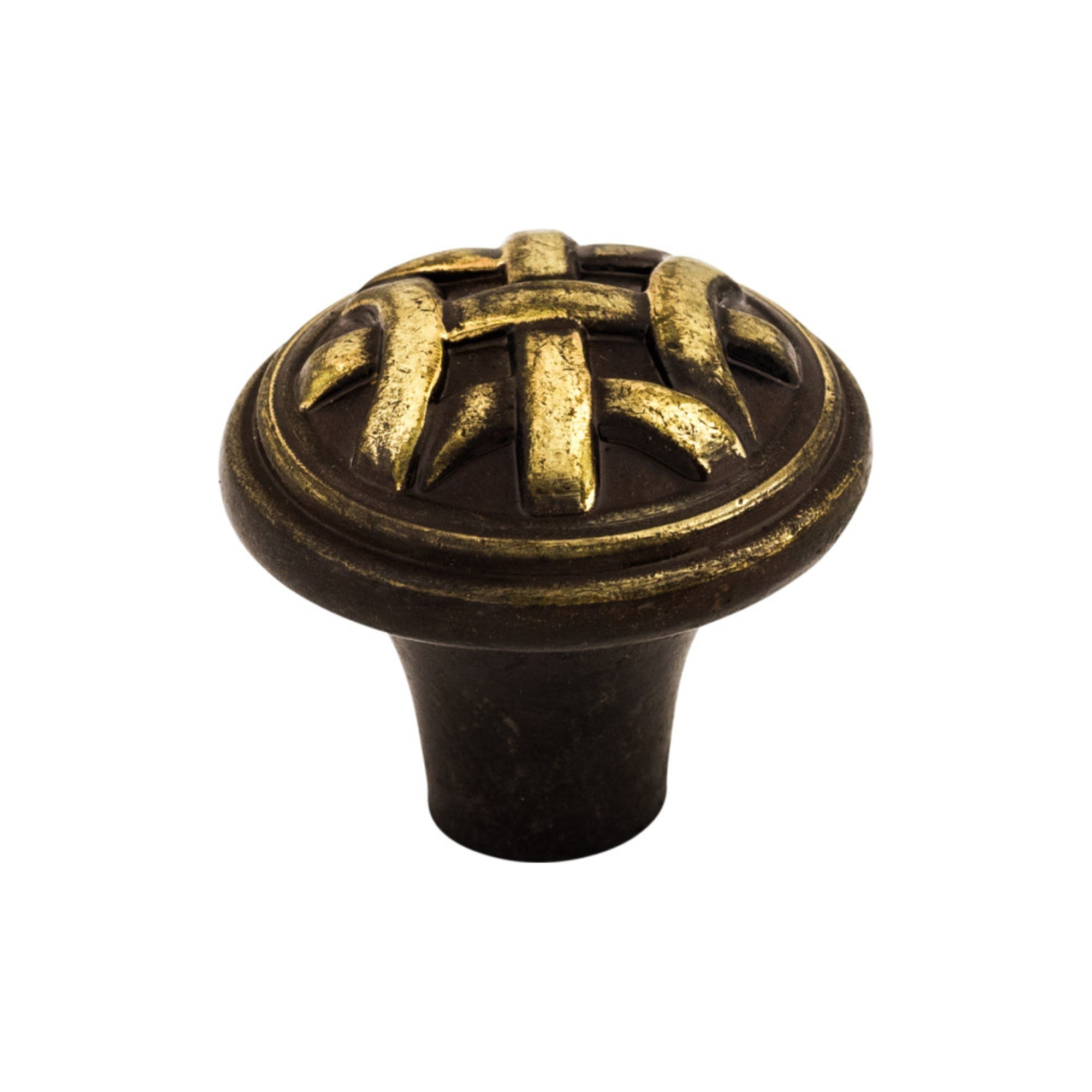Celtic Round Knob - Dark Antique Brass