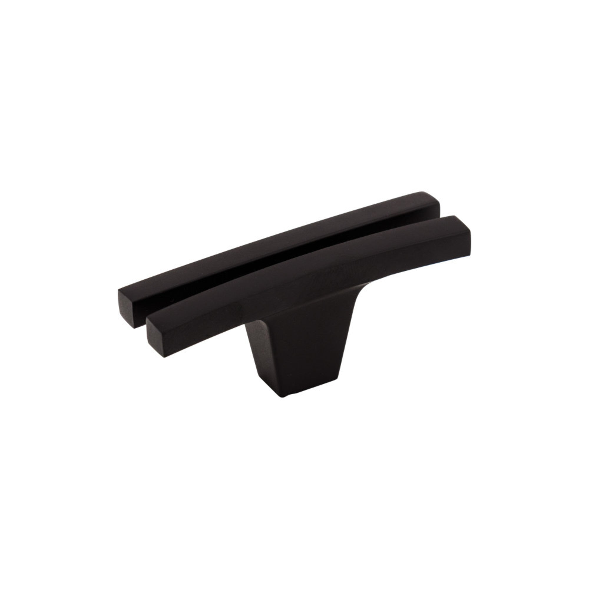 Flared 2 5/8" Length Geometric Knob - Flat Black