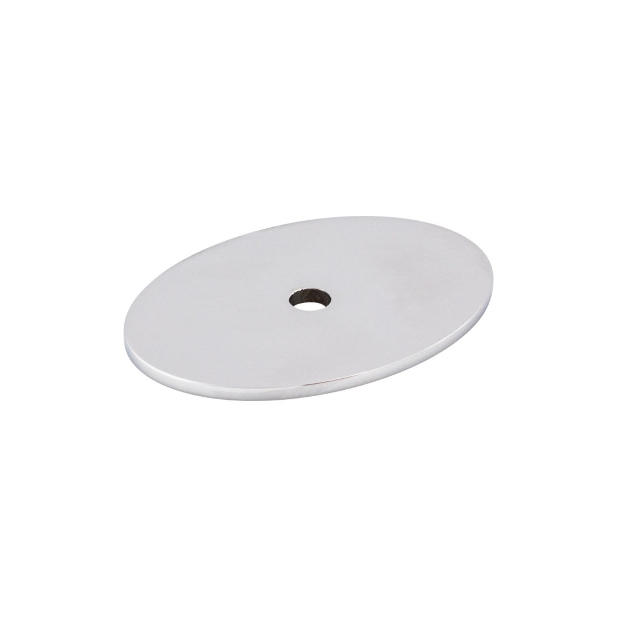 Oval Knob Backplate - Polished Chrome