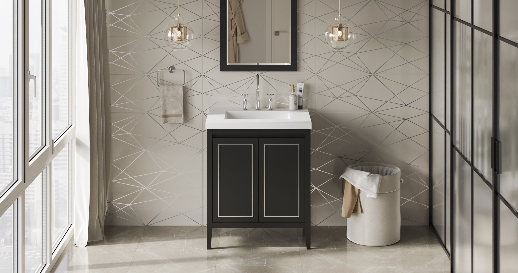 30" Percival Vanity – Black