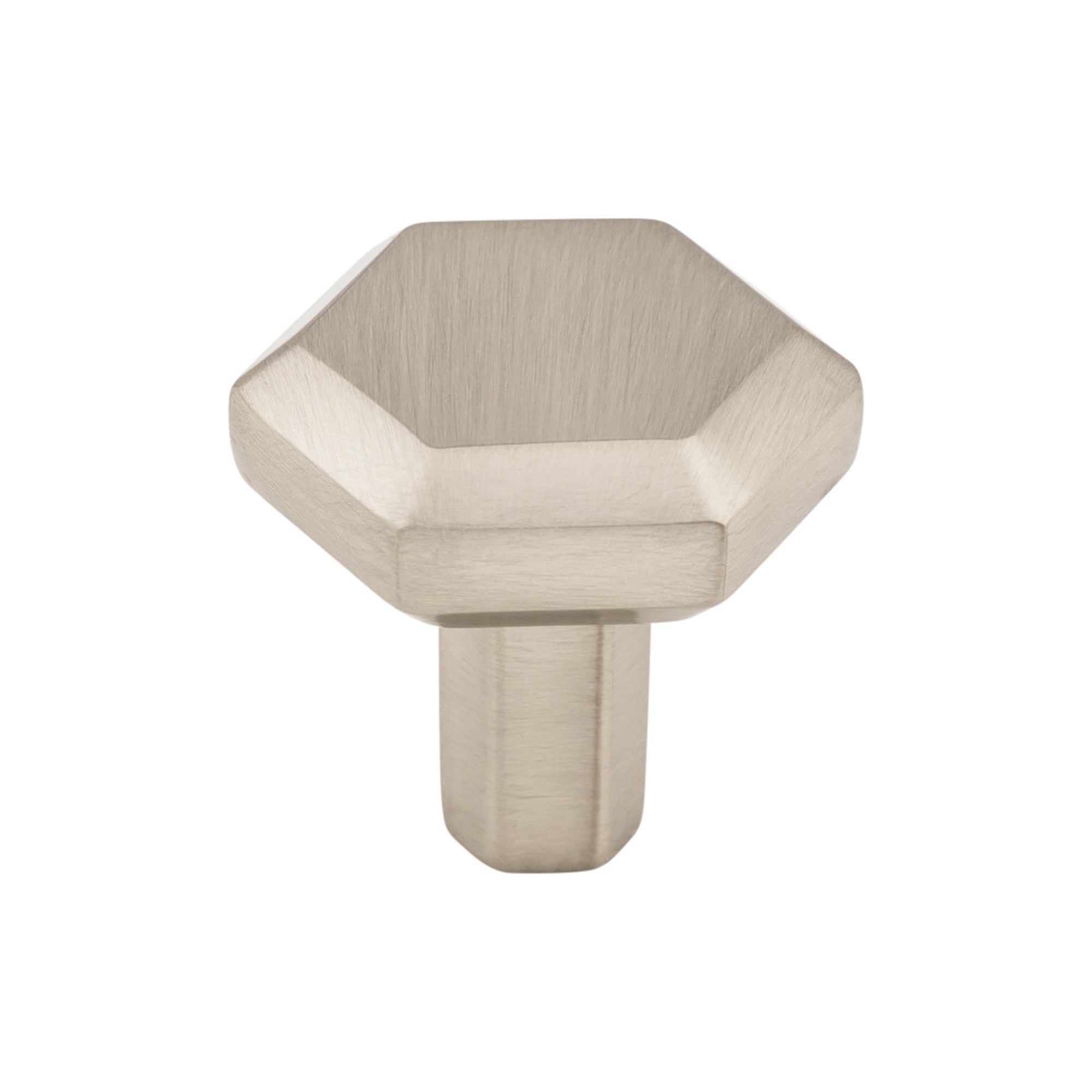 Lydia Square Knob - Brushed Satin Nickel