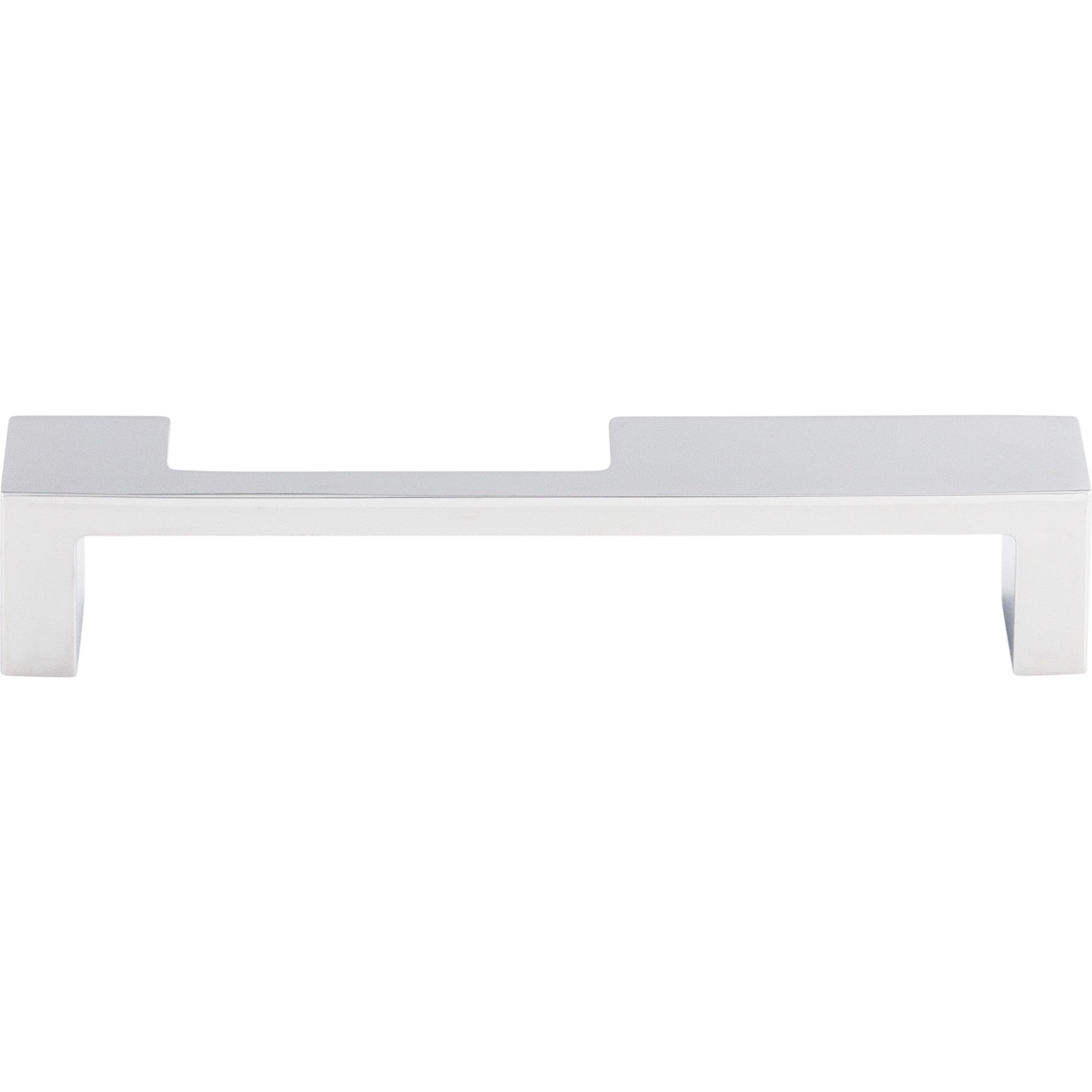 Modern Metro Notch Pull B 5" Center to Center Bar Pull - Polished Chrome