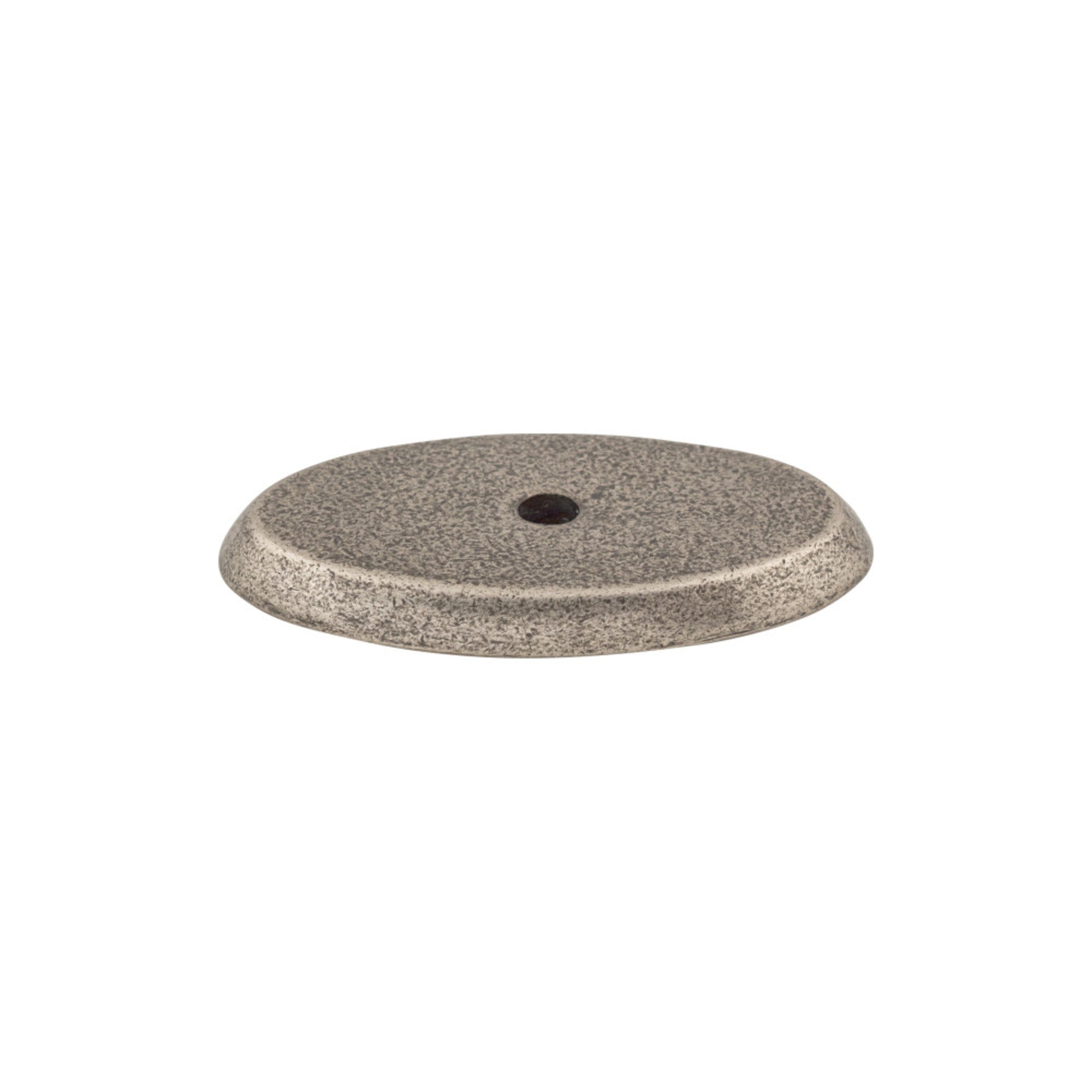 Aspen Oval Knob Backplate - Silicon Bronze Light