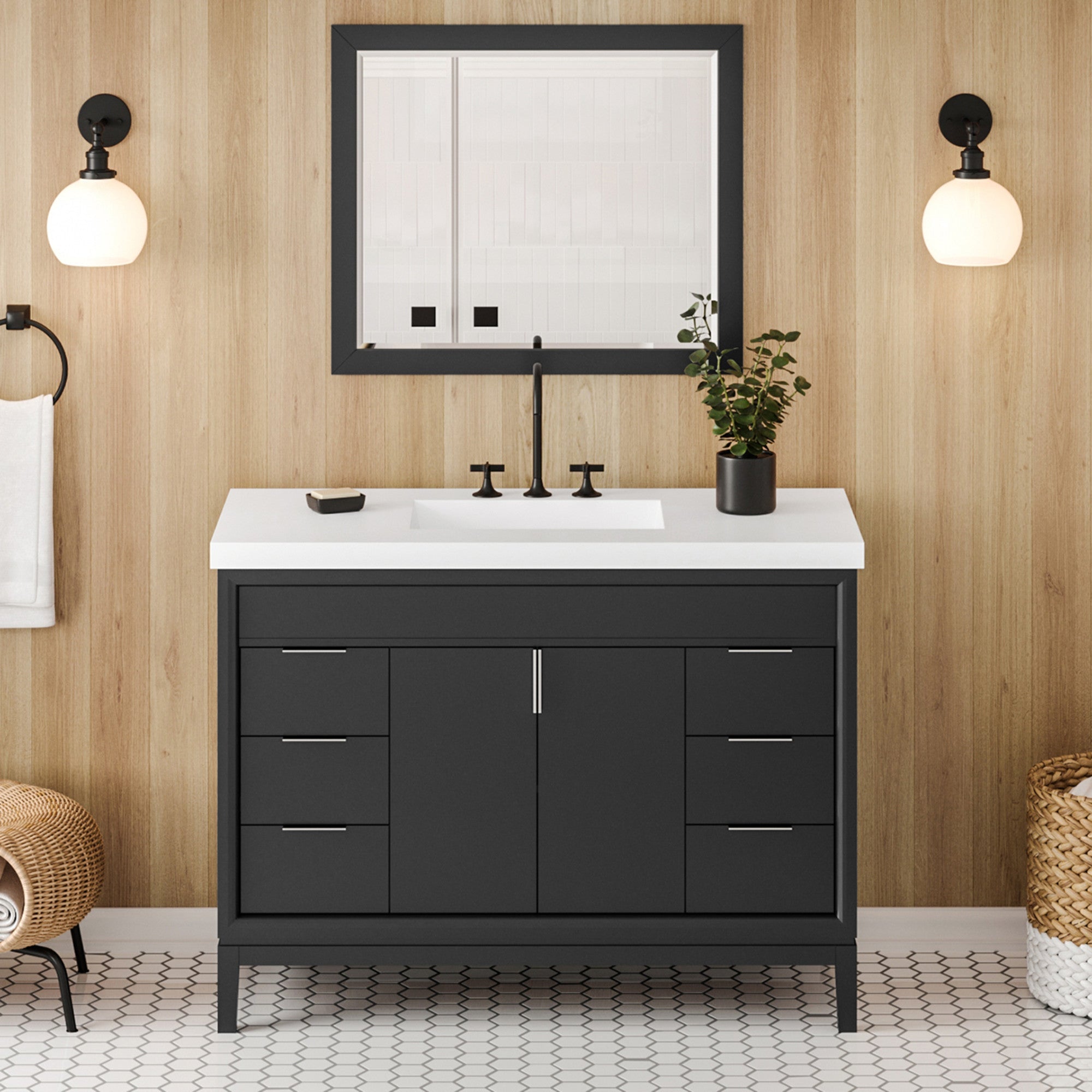 48" Theodora Vanity – Black