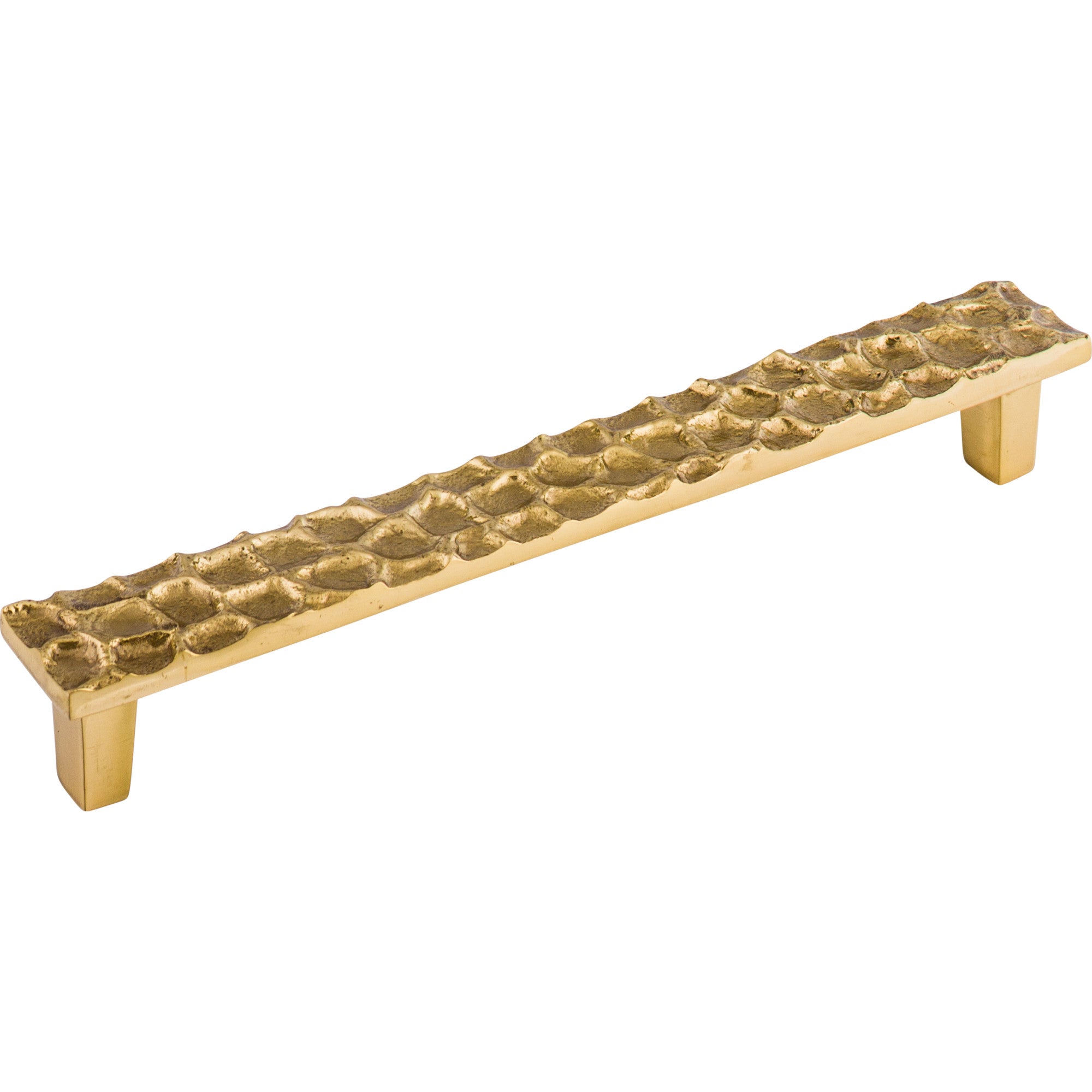 Cobblestone 7 9/16" Center to Center Bar Pull - Polished Brass