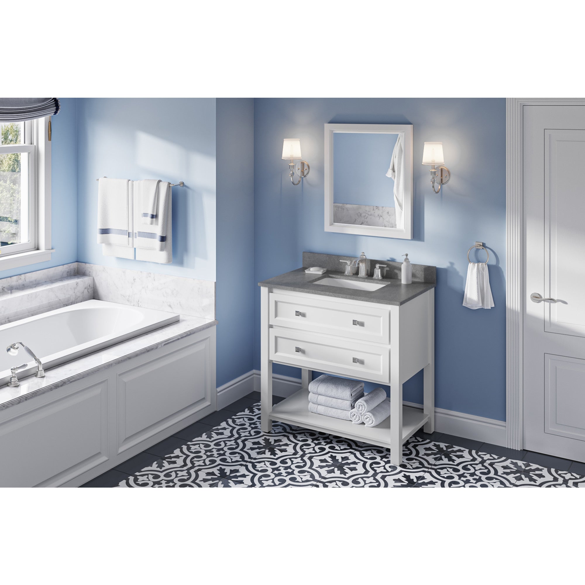 36" Adler Vanity – White