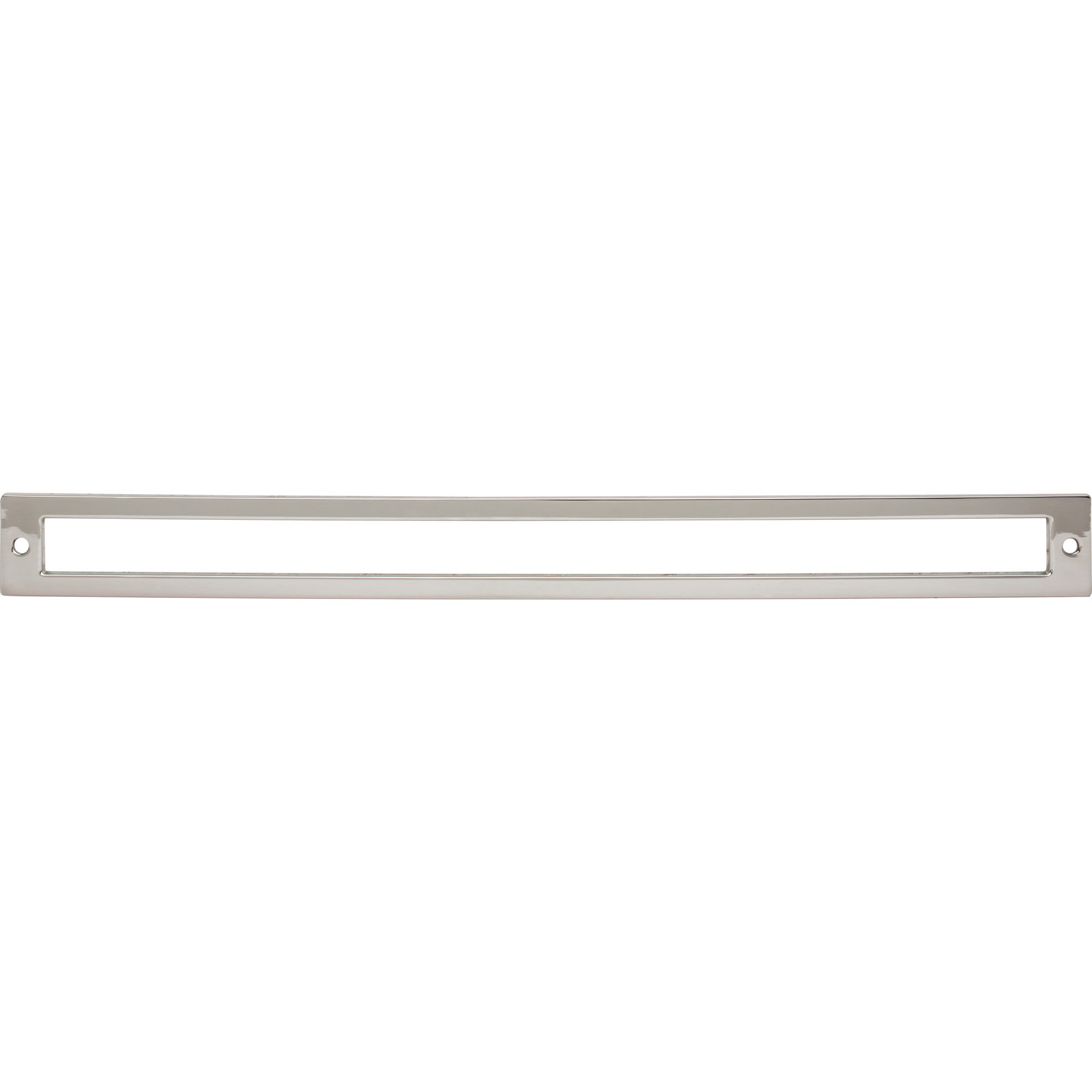 Hollin 12" Center to Center Pull Backplate - Polished Nickel