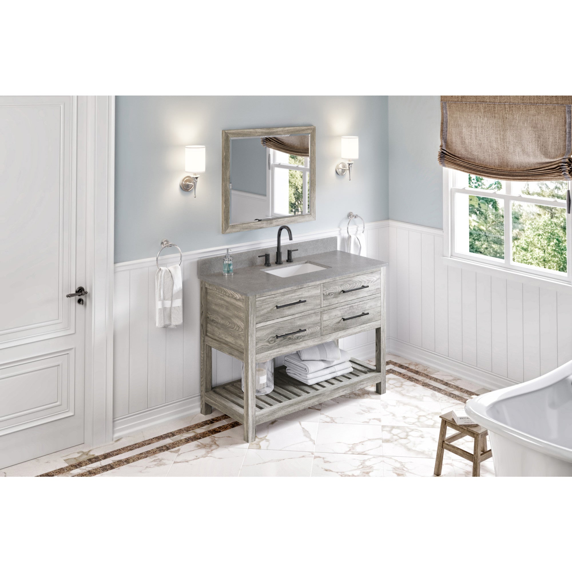 48" Wavecrest Vanity – Weathered Grey
