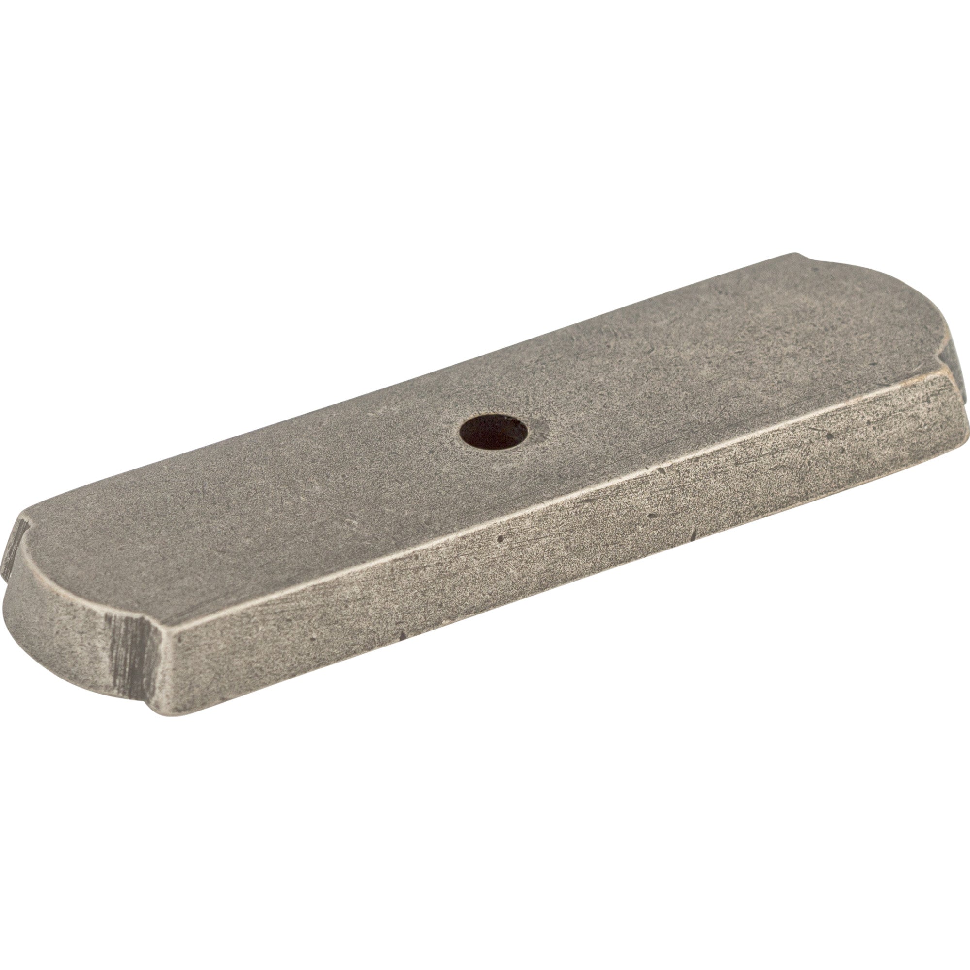 Aspen Rectangle Knob Backplate - Silicon Bronze Light