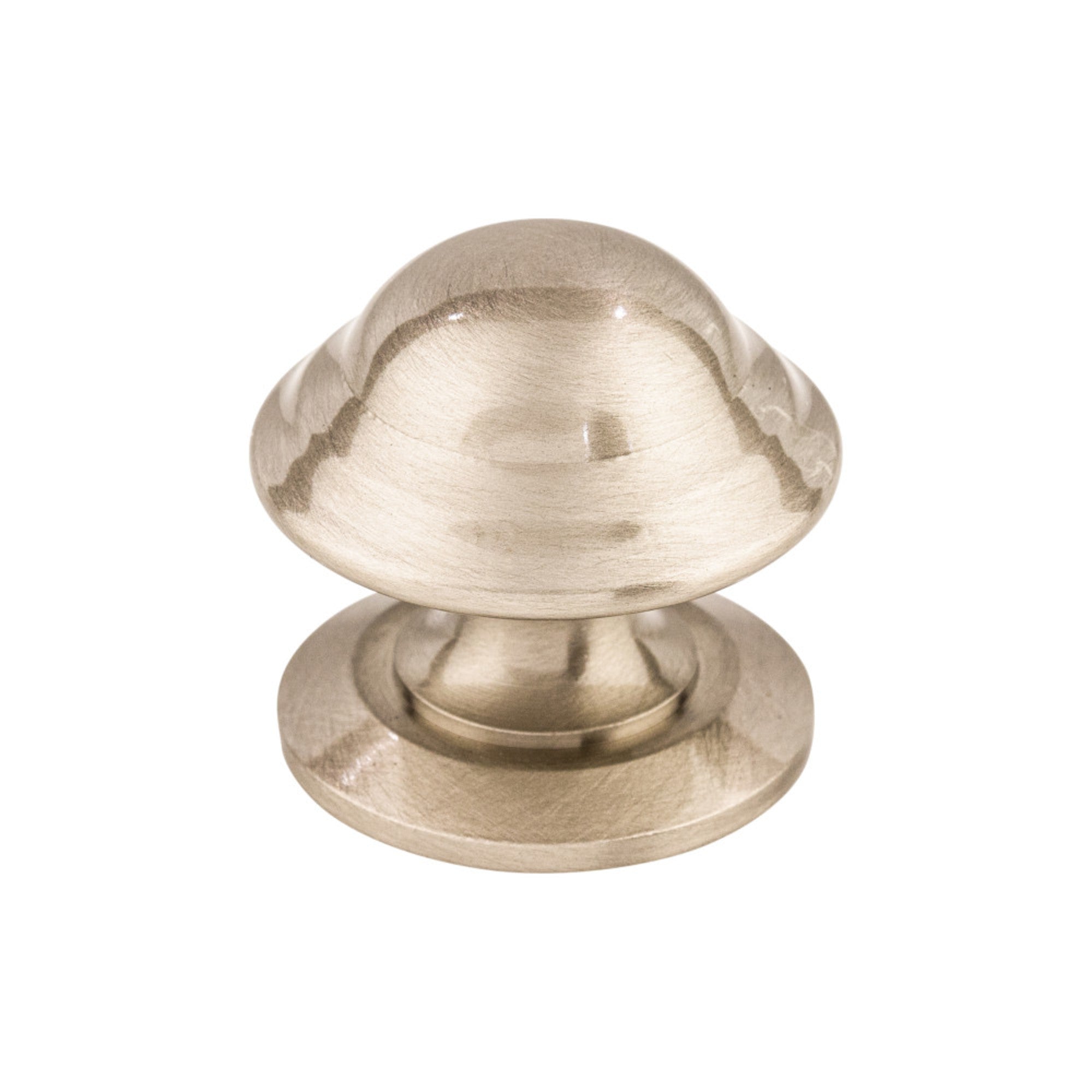 Empress Round Knob - Brushed Satin Nickel