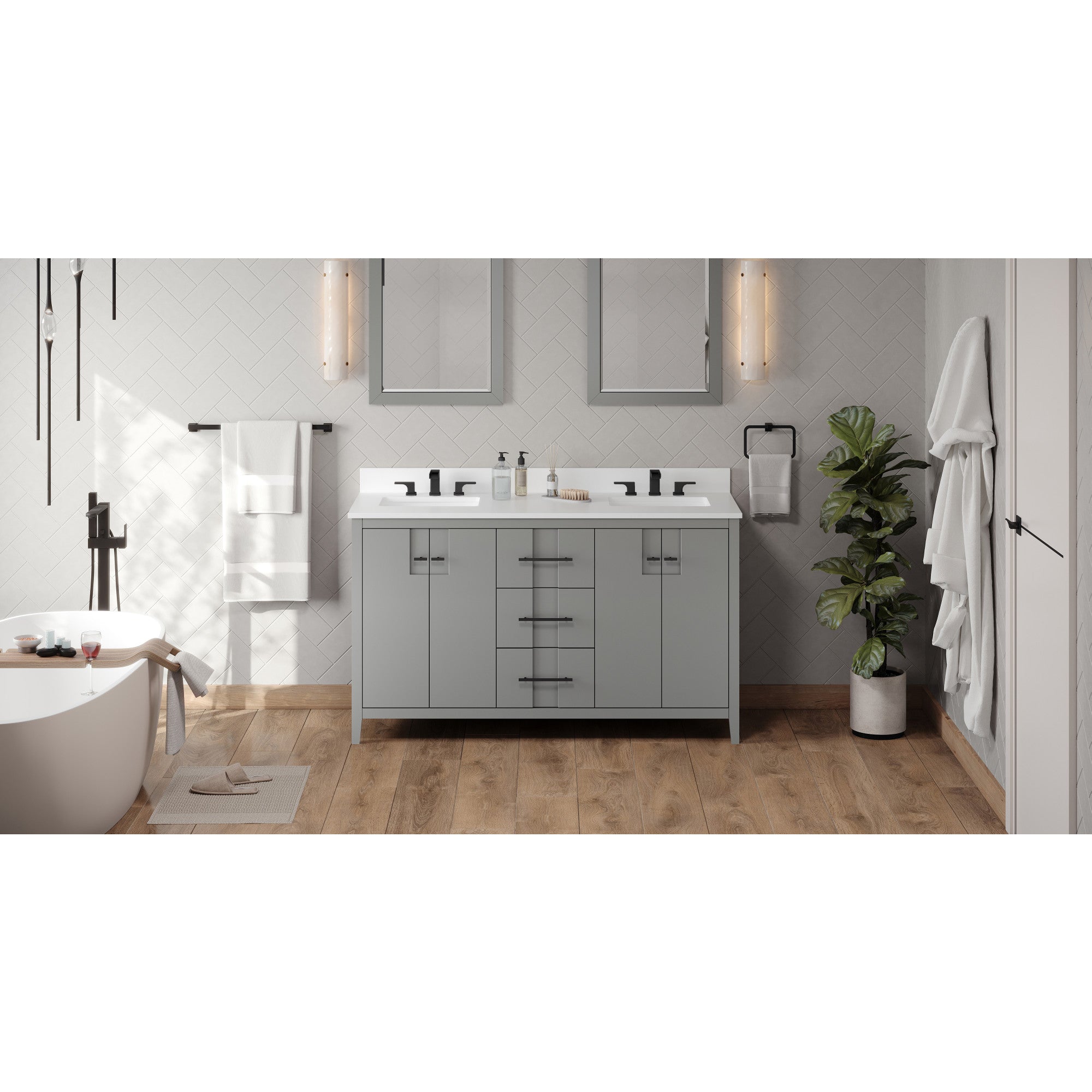 60" Katara Vanity – Double Bowl