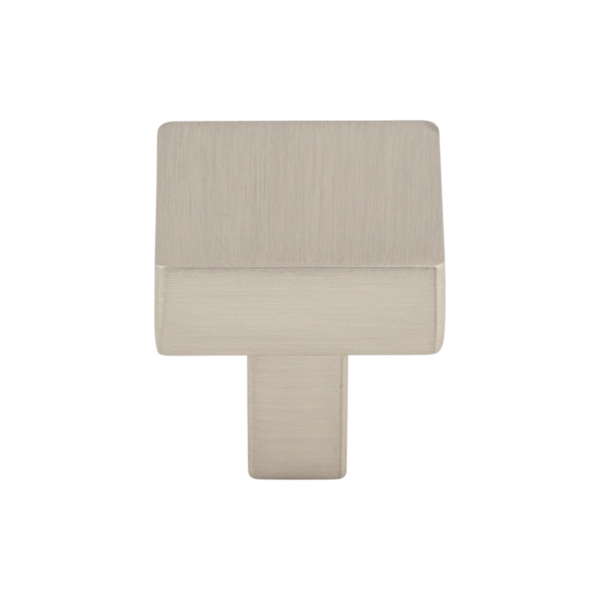Channing Square Knob - Brushed Satin Nickel
