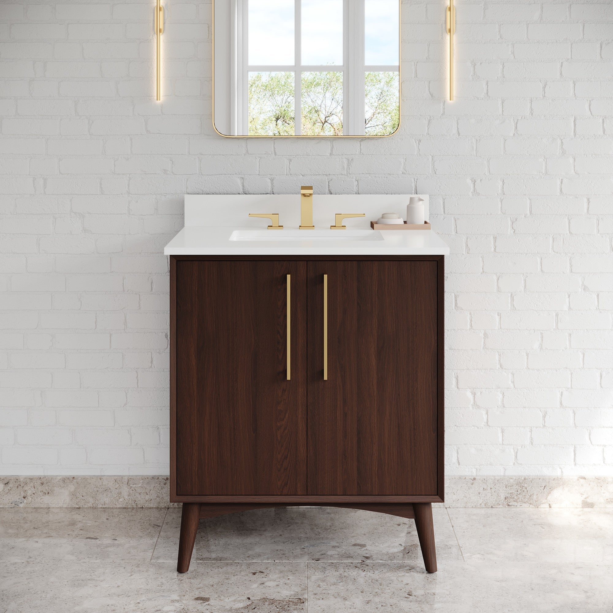 30" Dashwood Vanity – Dark Walnut