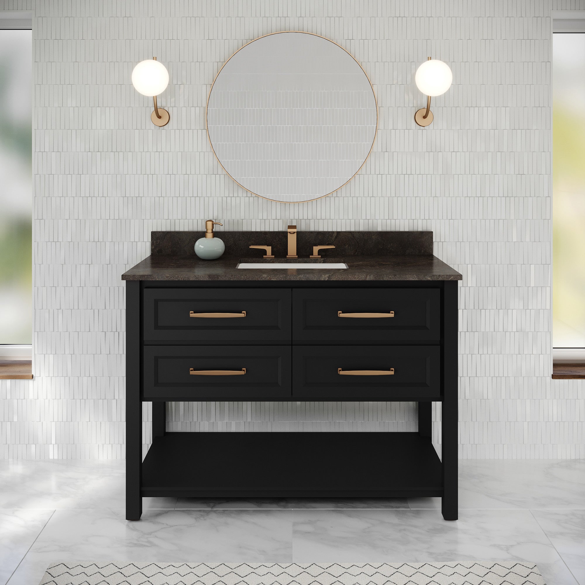 48" Kipling Vanity – Blue Steel