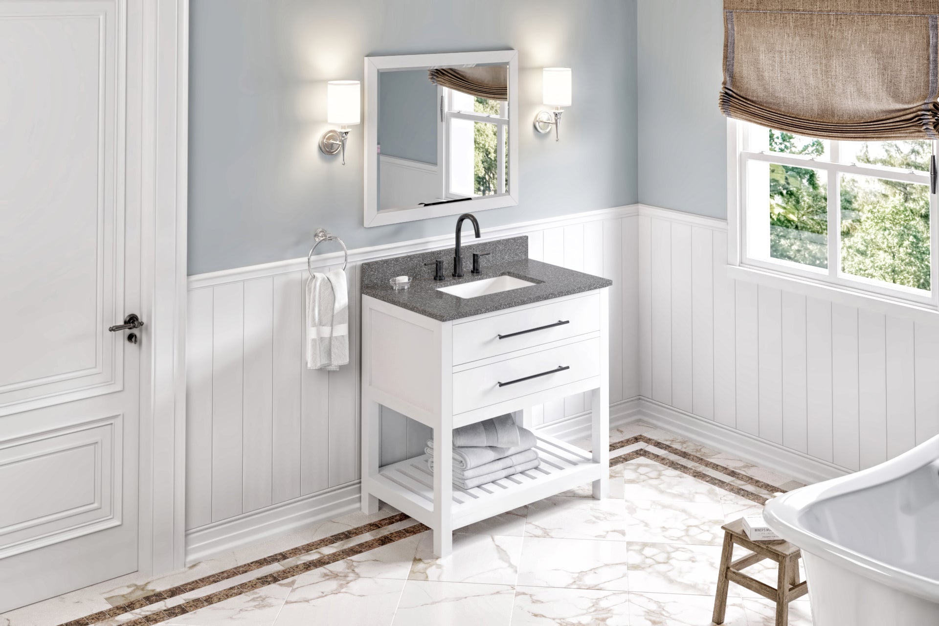 36" Wavecrest Vanity – White