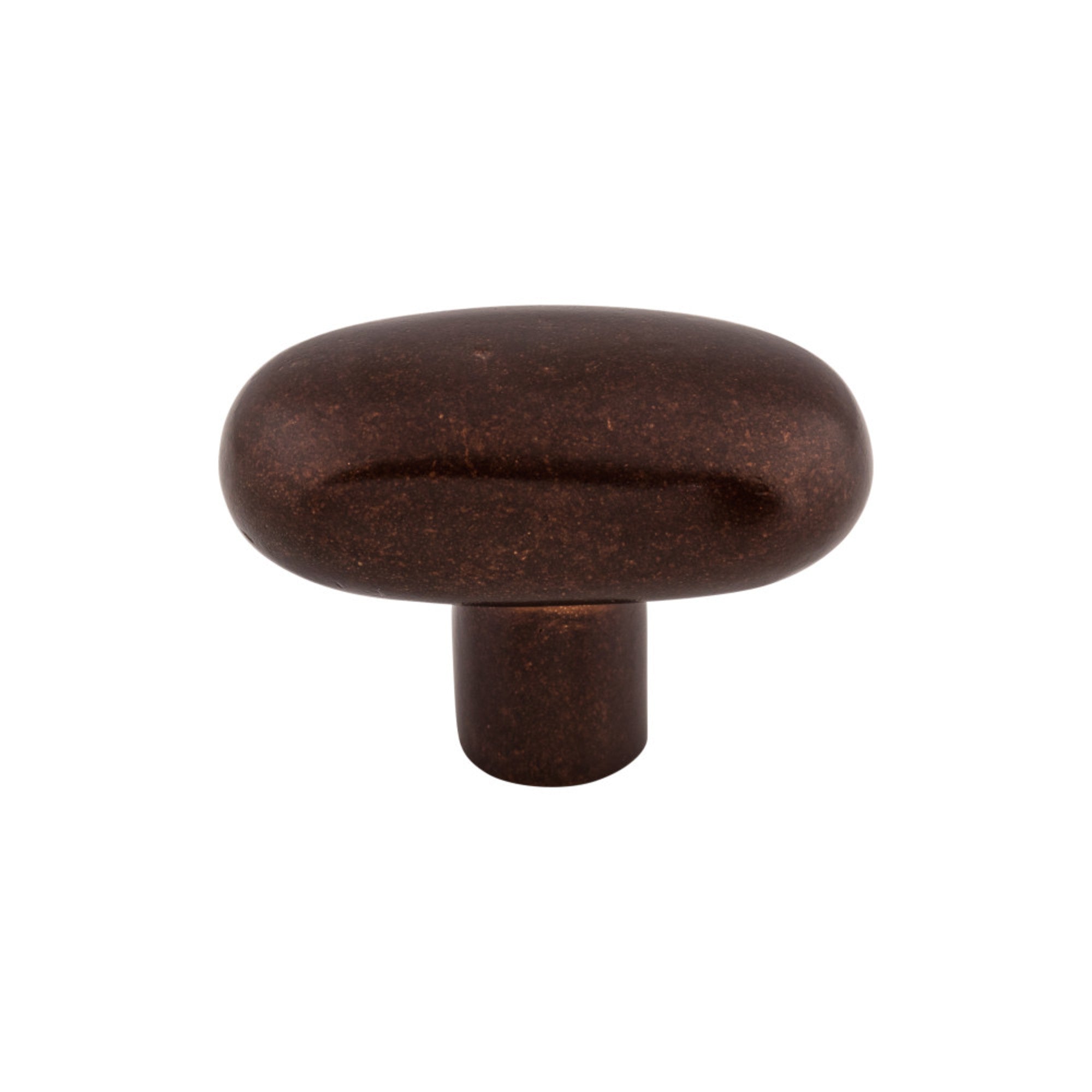 Aspen Large Potato 2" Length Oval Knob - Mahogany Bronze