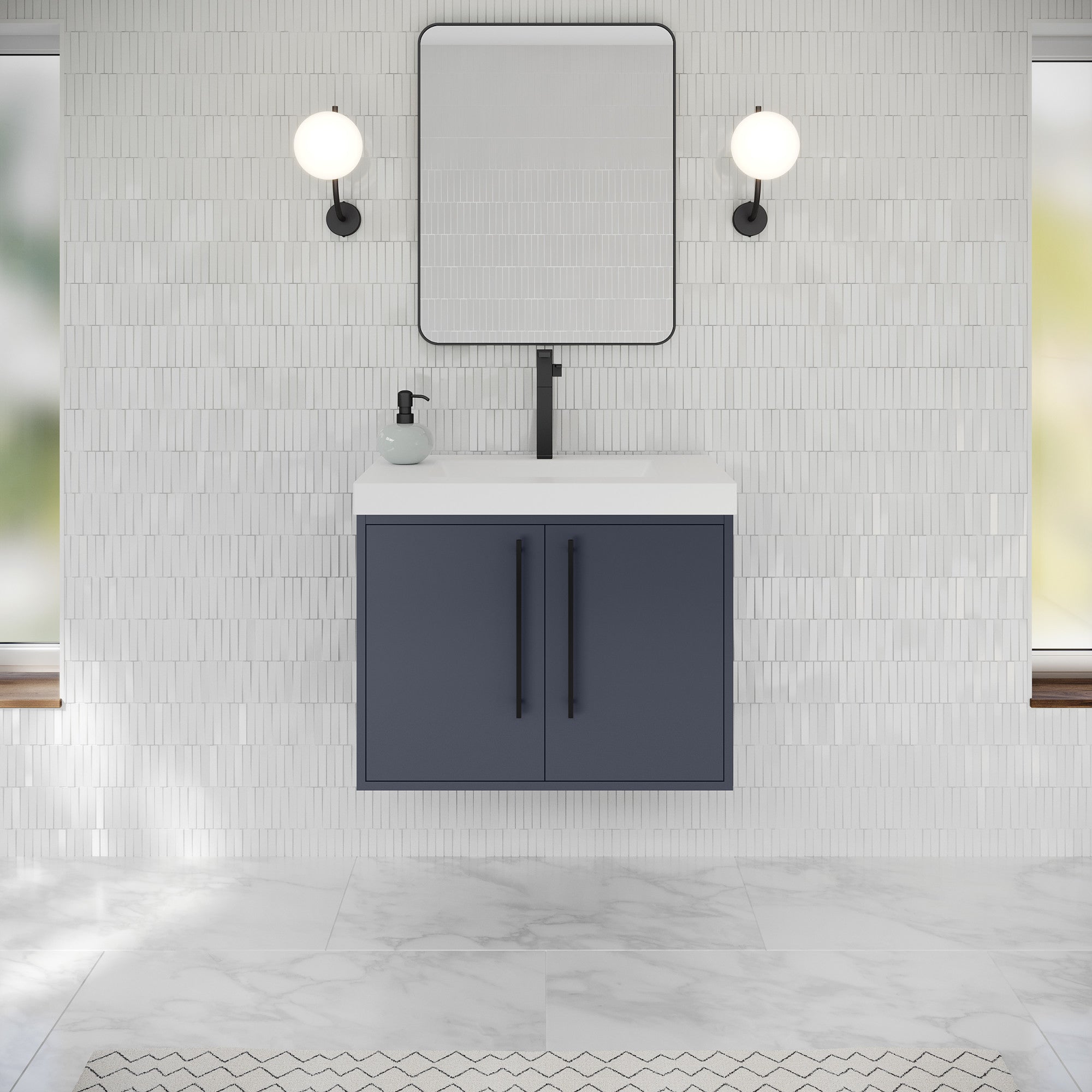 30" Tempest Vanity – Blue Steel