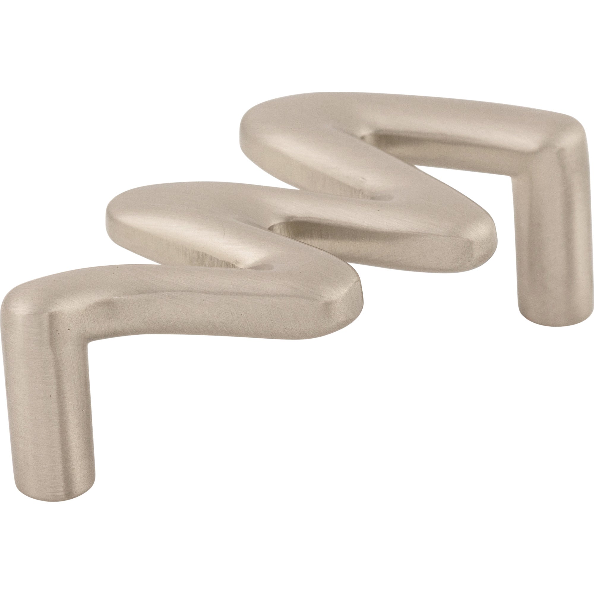 Squiggly 2 1/2" Center to Center Bar Pull - Brushed Satin Nickel