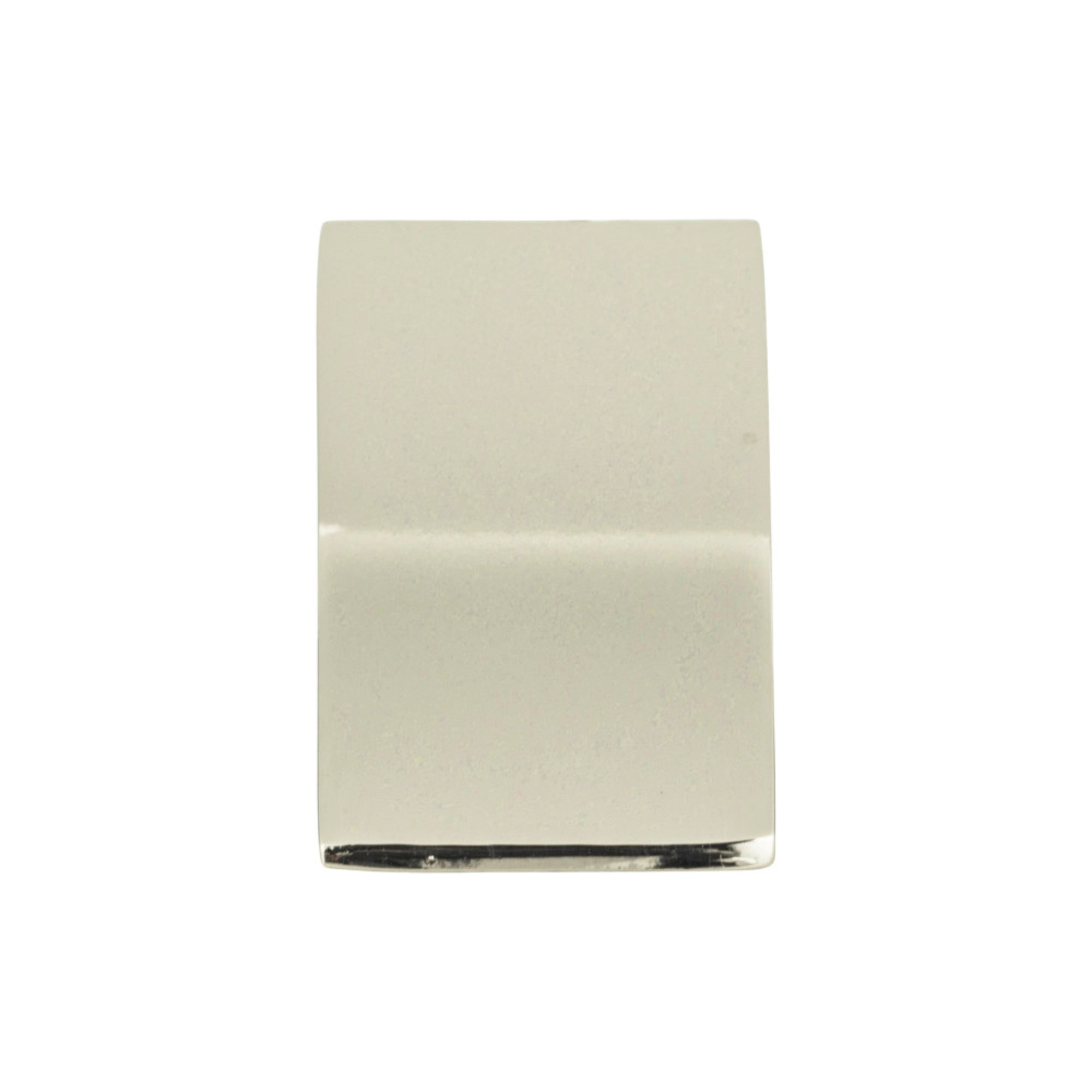 Angled Drop 15/16" Length Rectangle Knob - Polished Nickel