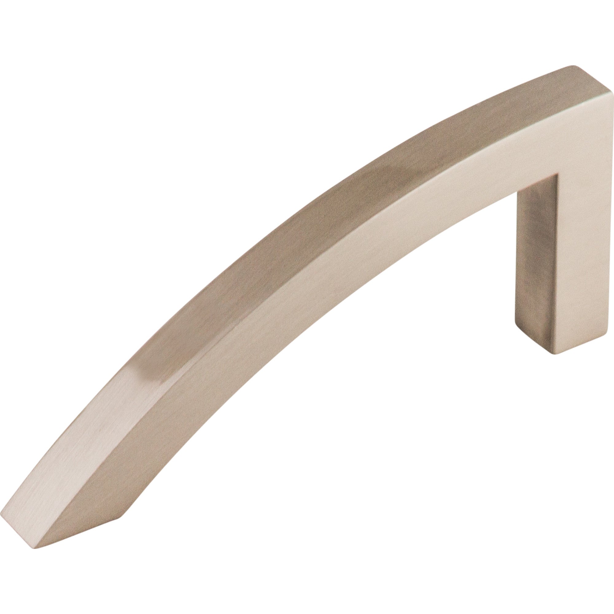 Sloped 3 7/8" Center to Center Bar Pull - Brushed Satin Nickel