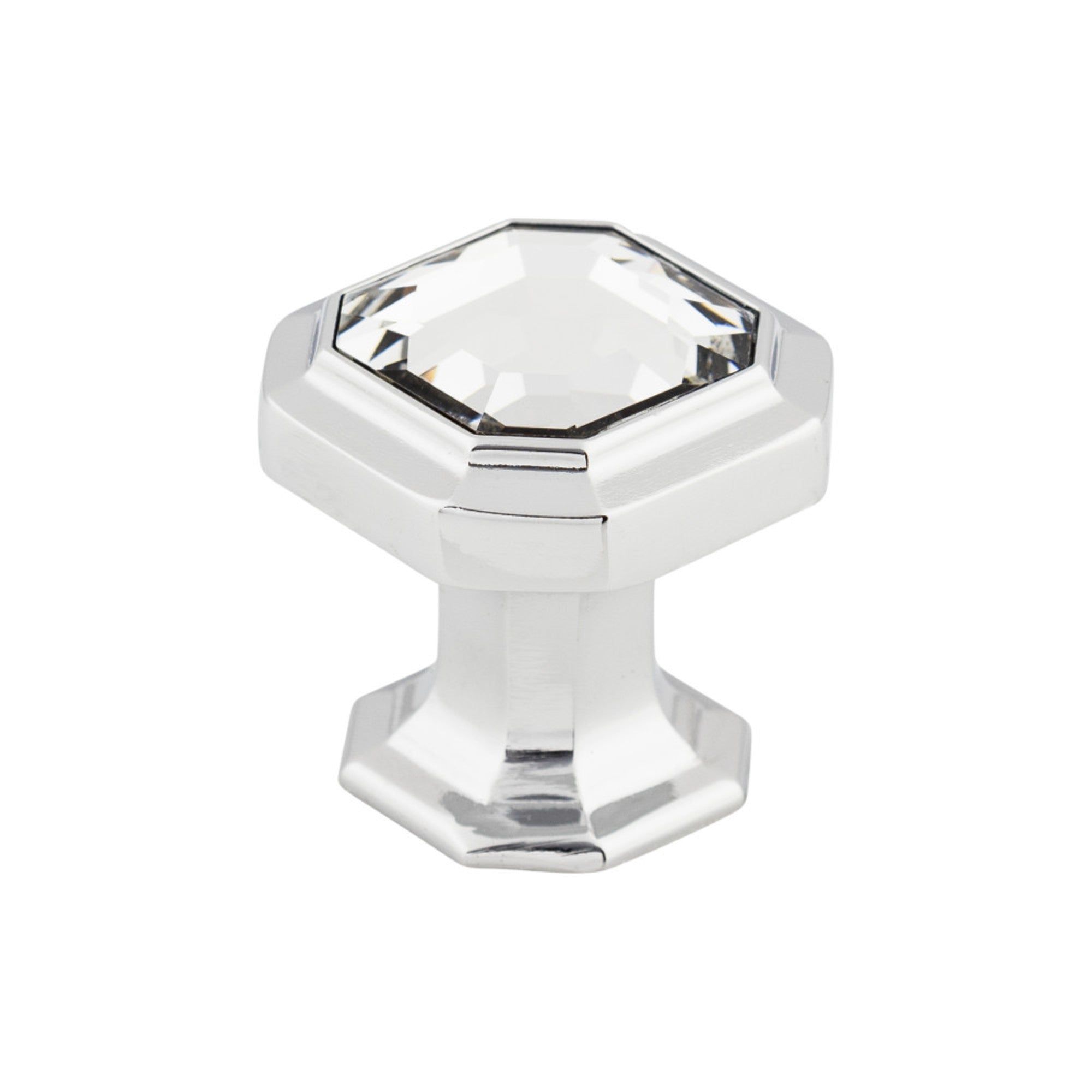 Crystal Emerald Square Knob