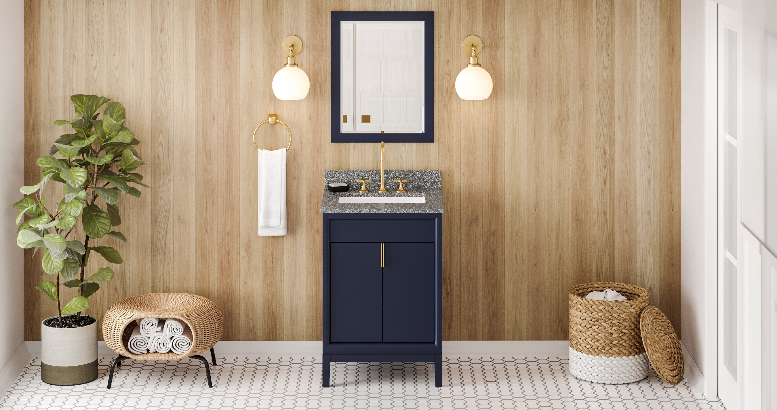 24" Theodora Vanity – Hale Blue