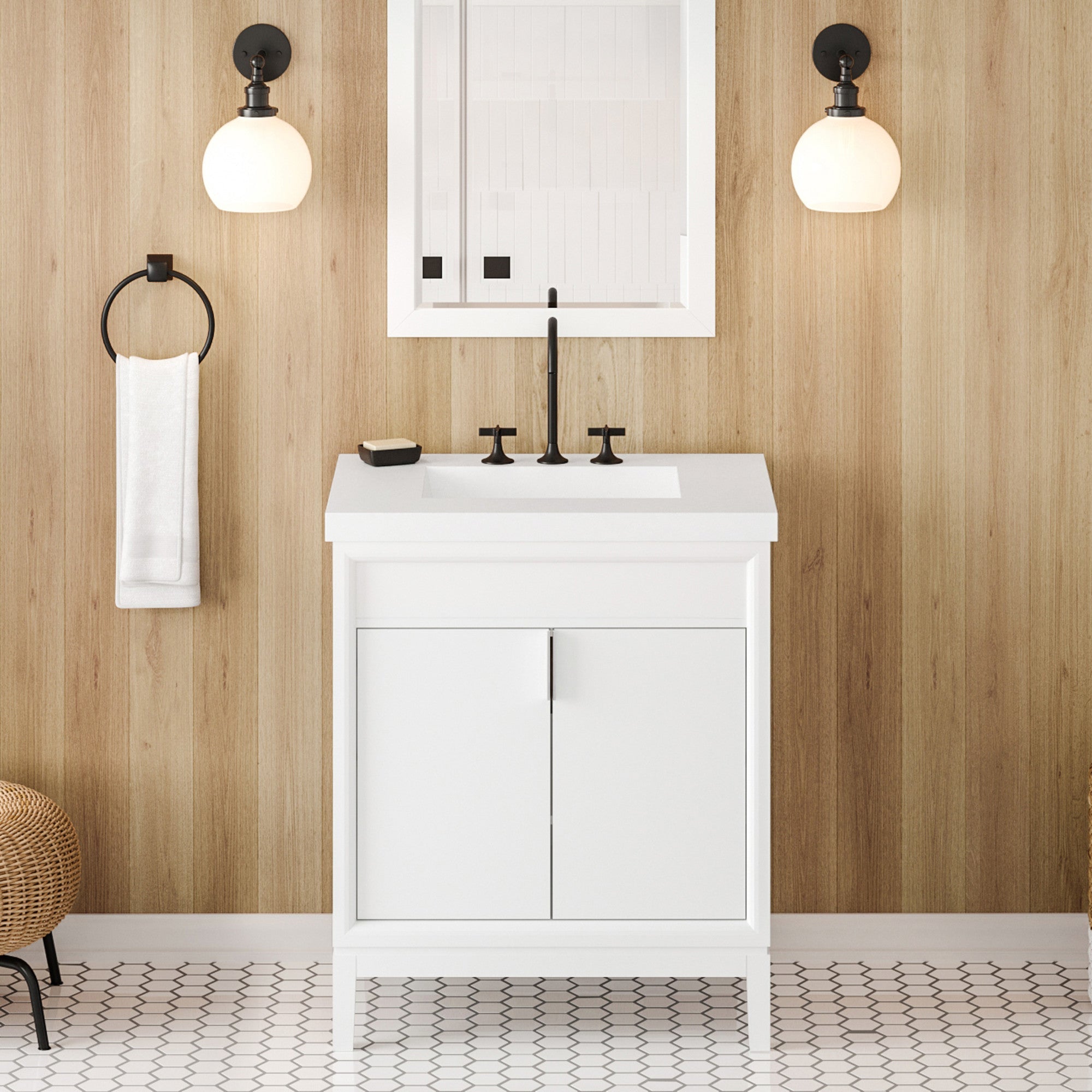 30" Theodora Vanity – White