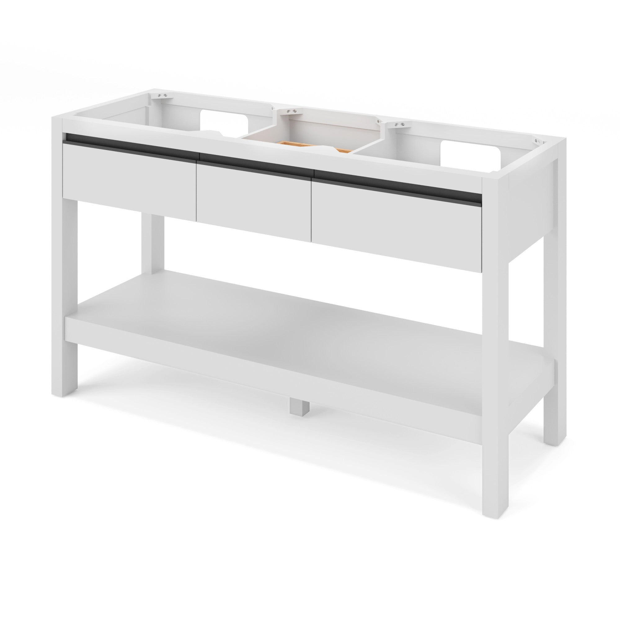 60" Jubilee Vanity – Double Bowl – White