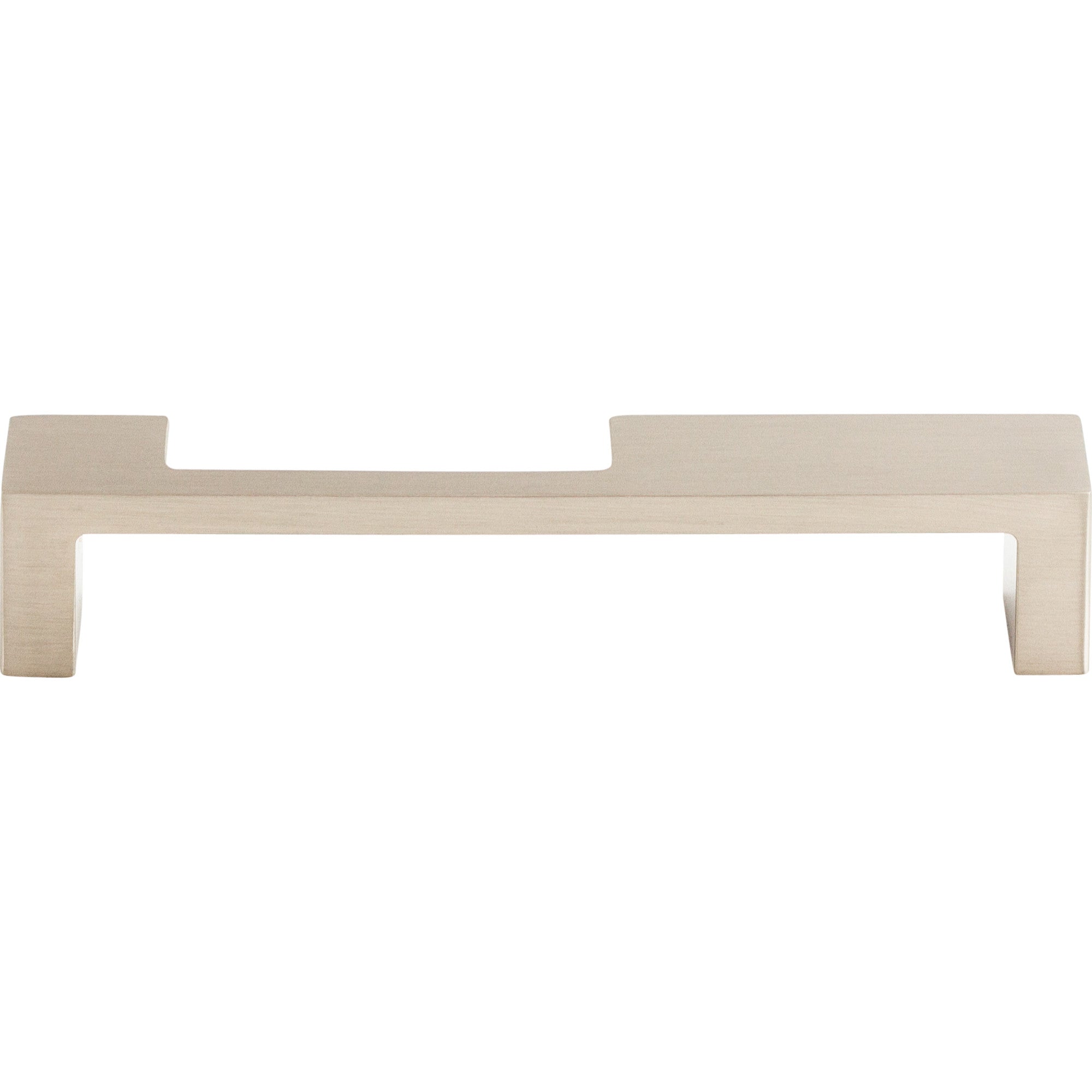 Modern Metro Notch Pull B Bar Pull - Brushed Satin Nickel