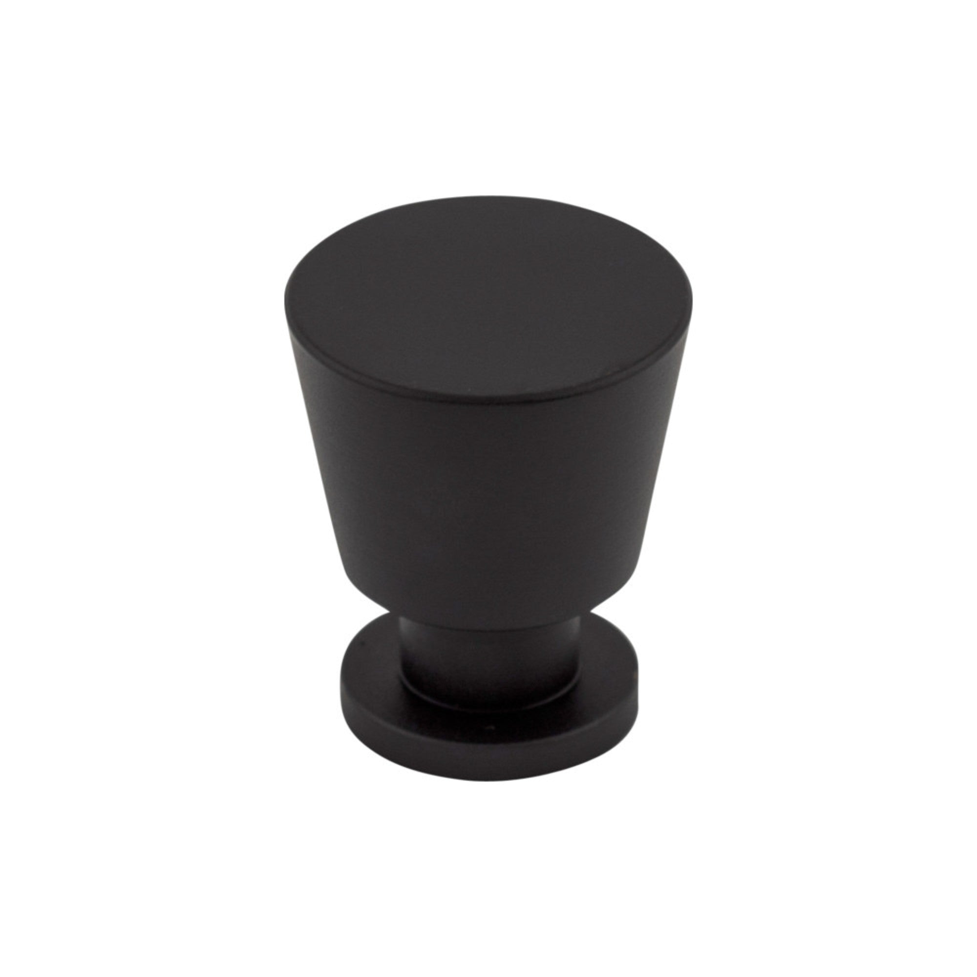 Rocks Round Knob - Flat Black