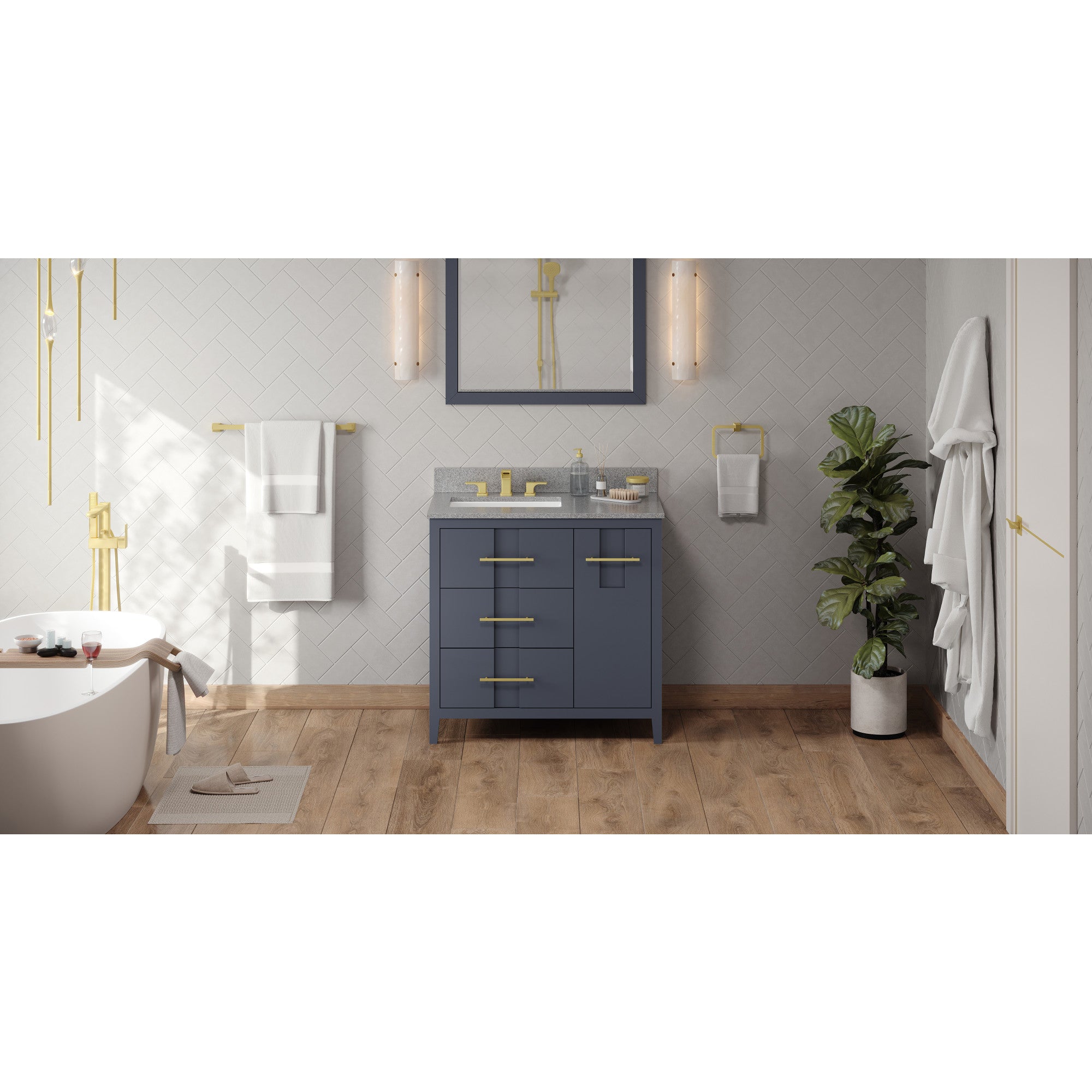 36" Katara Vanity – Left Offset