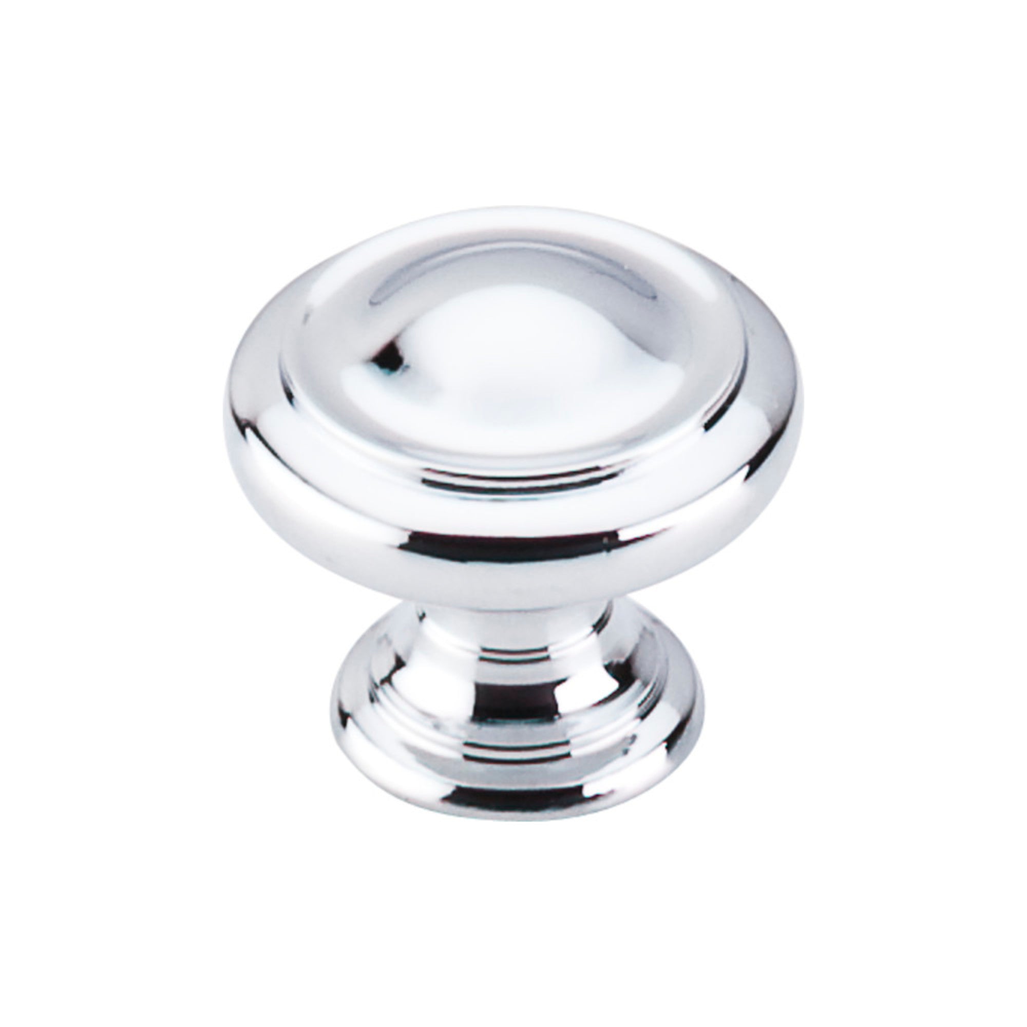 Dome 1 1/8" Diameter Round Knob - Polished Chrome