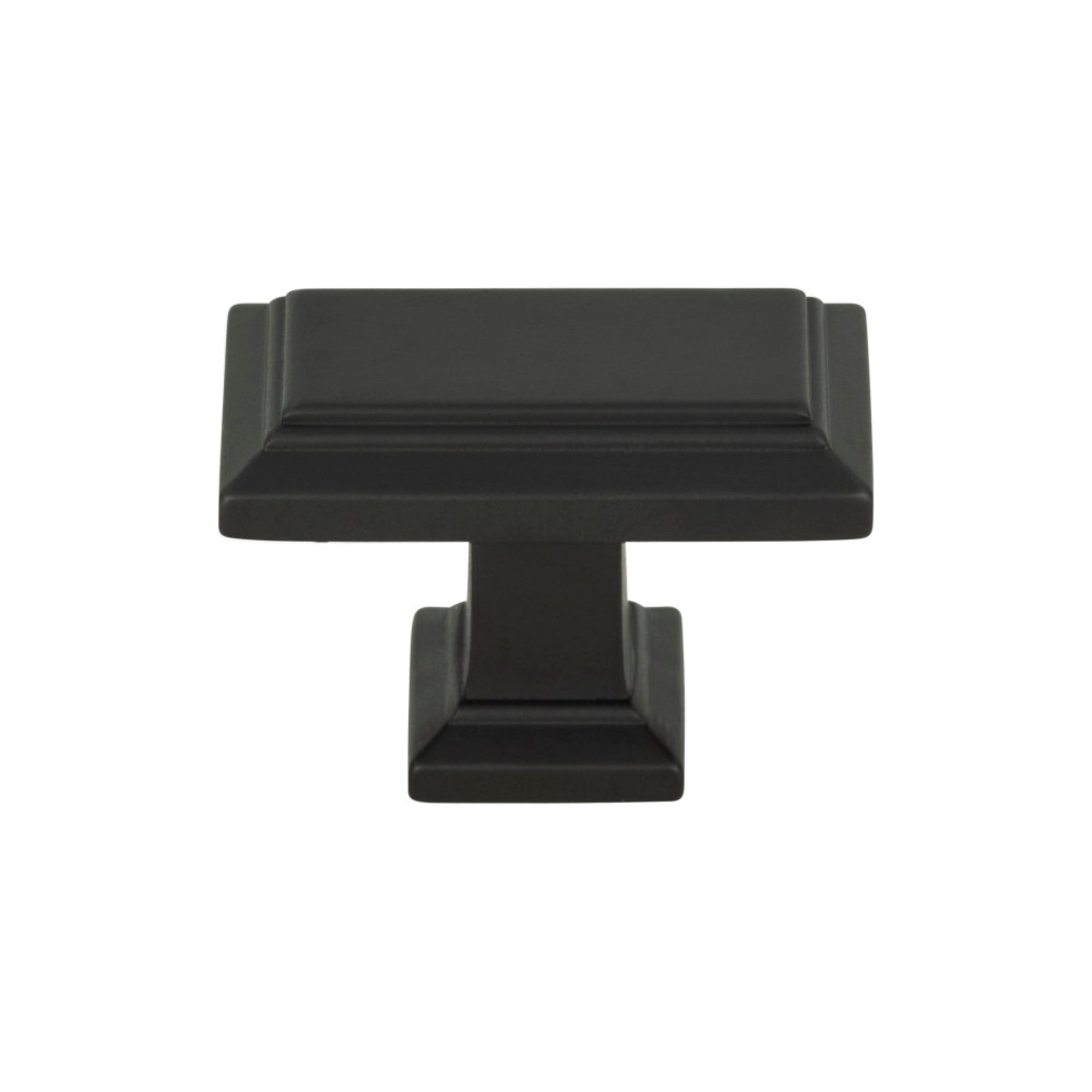 Sutton Place Rectangle Knob - Modern Bronze