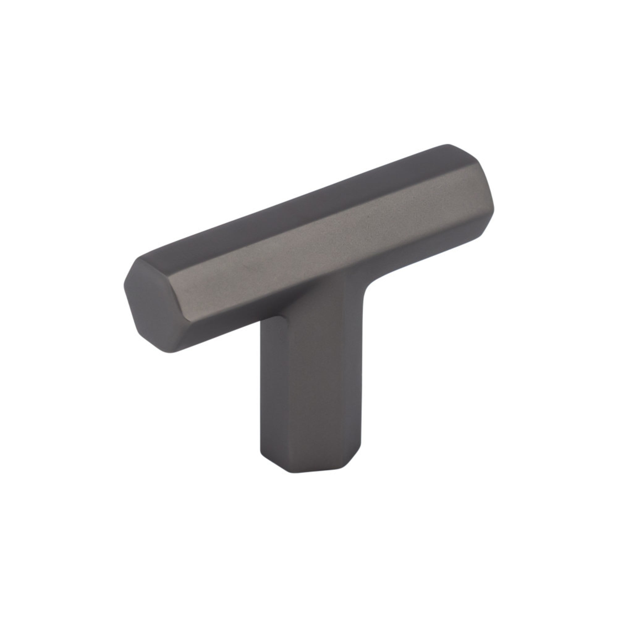 Lydia 1 3/4" Length Geometric Knob - Ash Gray