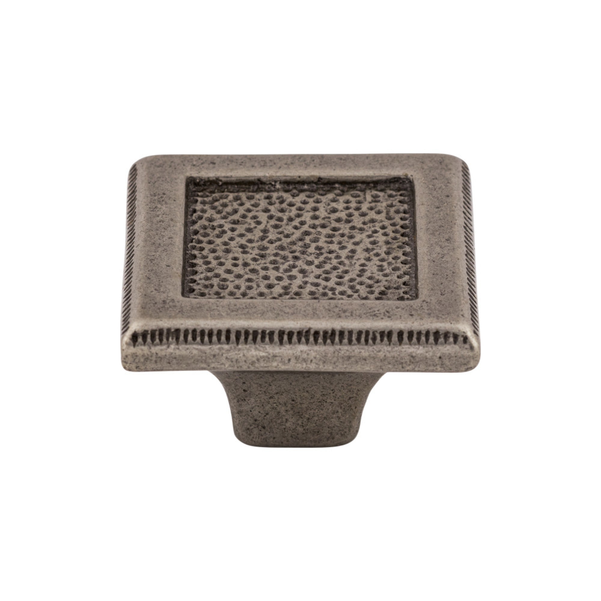 Square Inset Square Knob - Cast Iron