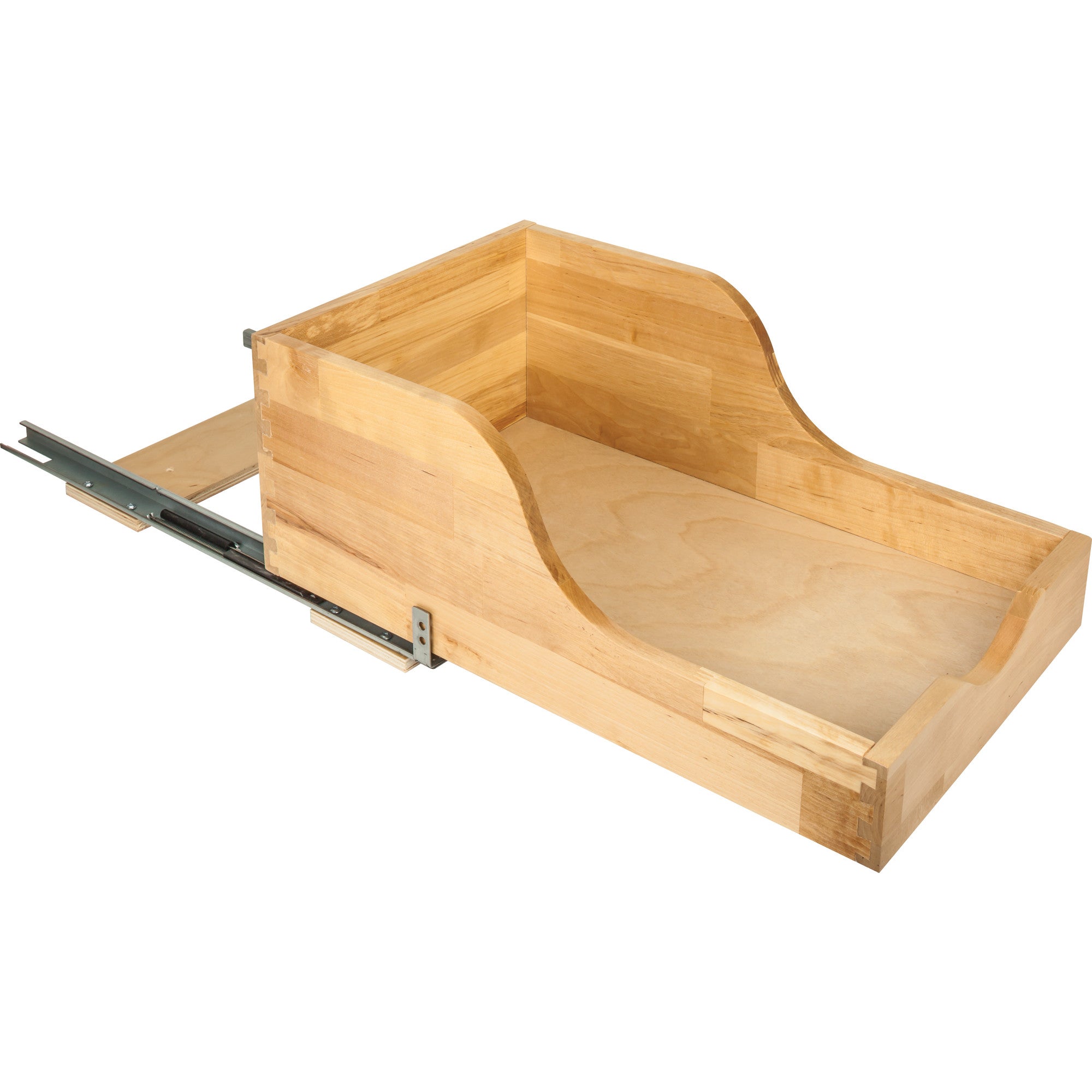 15" Wood High Back Rollout for Vanity Depth