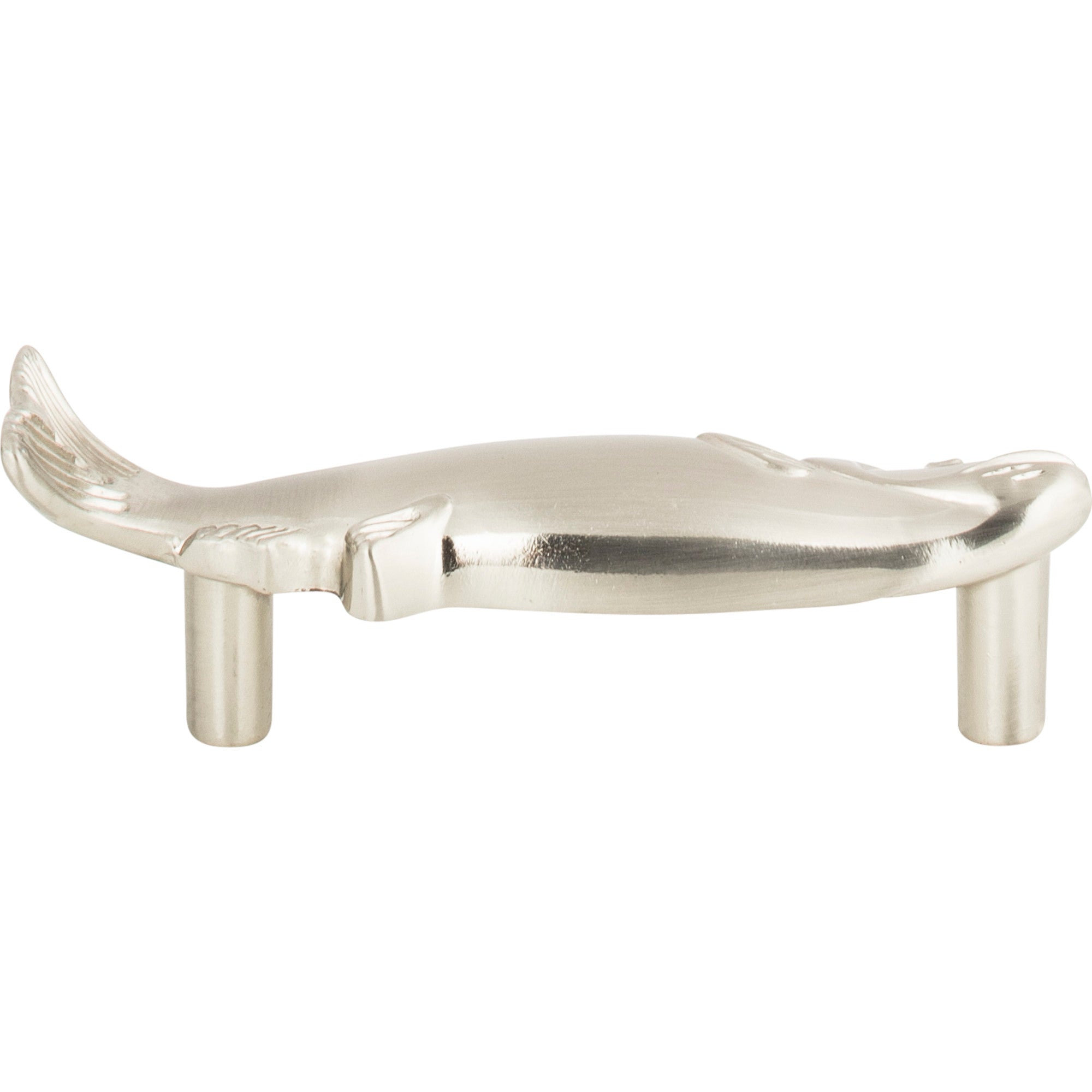 Fish Novelty Pull - Brushed Nickel