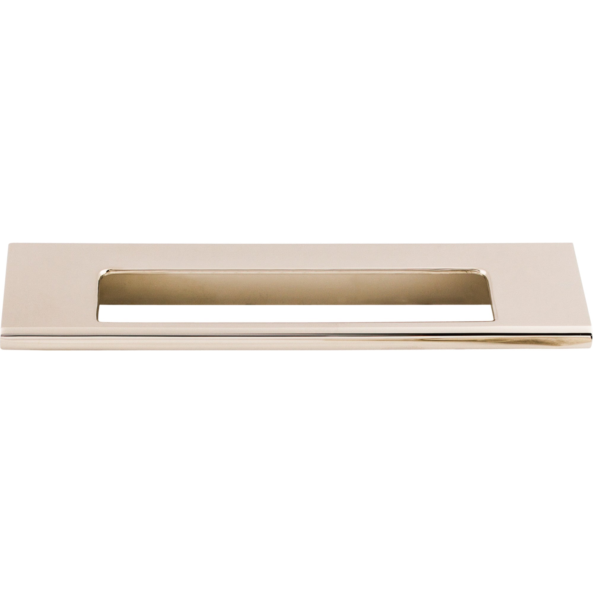 Europa Cut Out 5" Center to Center Finger Pull - Polished Nickel