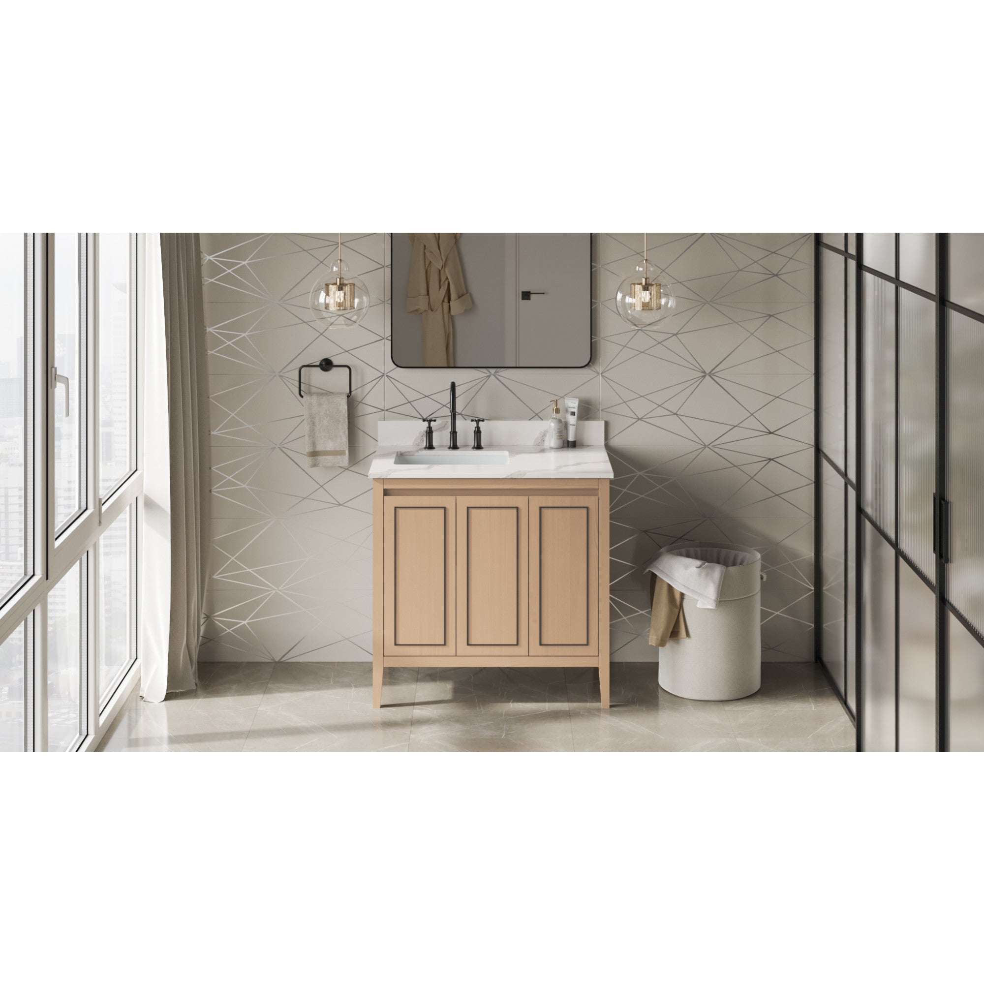 36" Percival Vanity – Natural Oak
