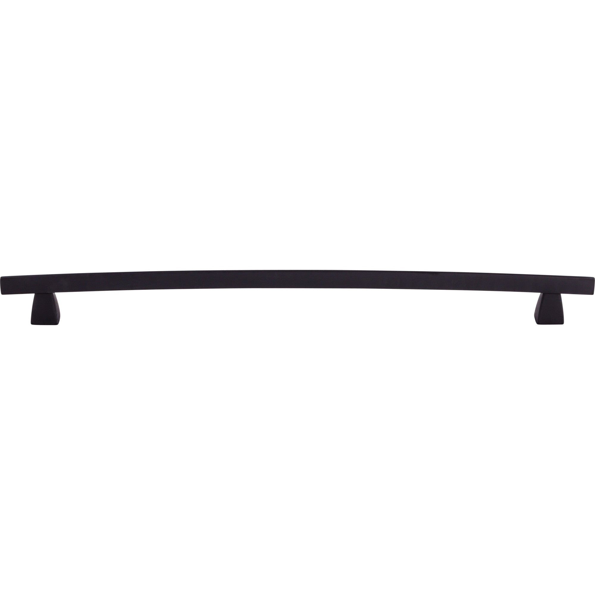 Arched 12" Center to Center Bar Pull - Flat Black
