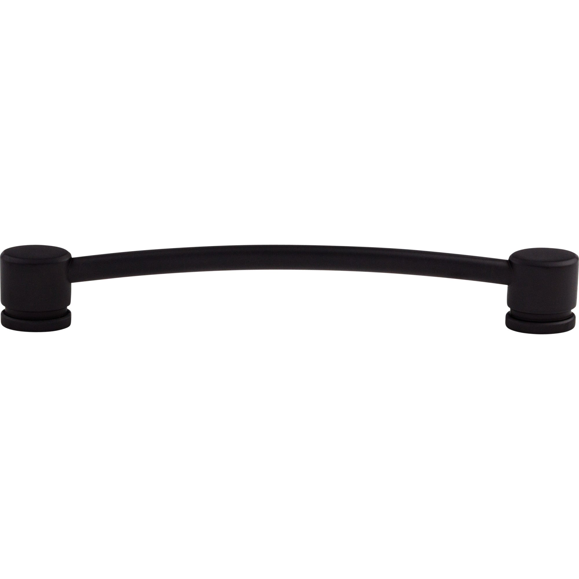 Oval Thin 7" Center to Center Bar Pull - Flat Black