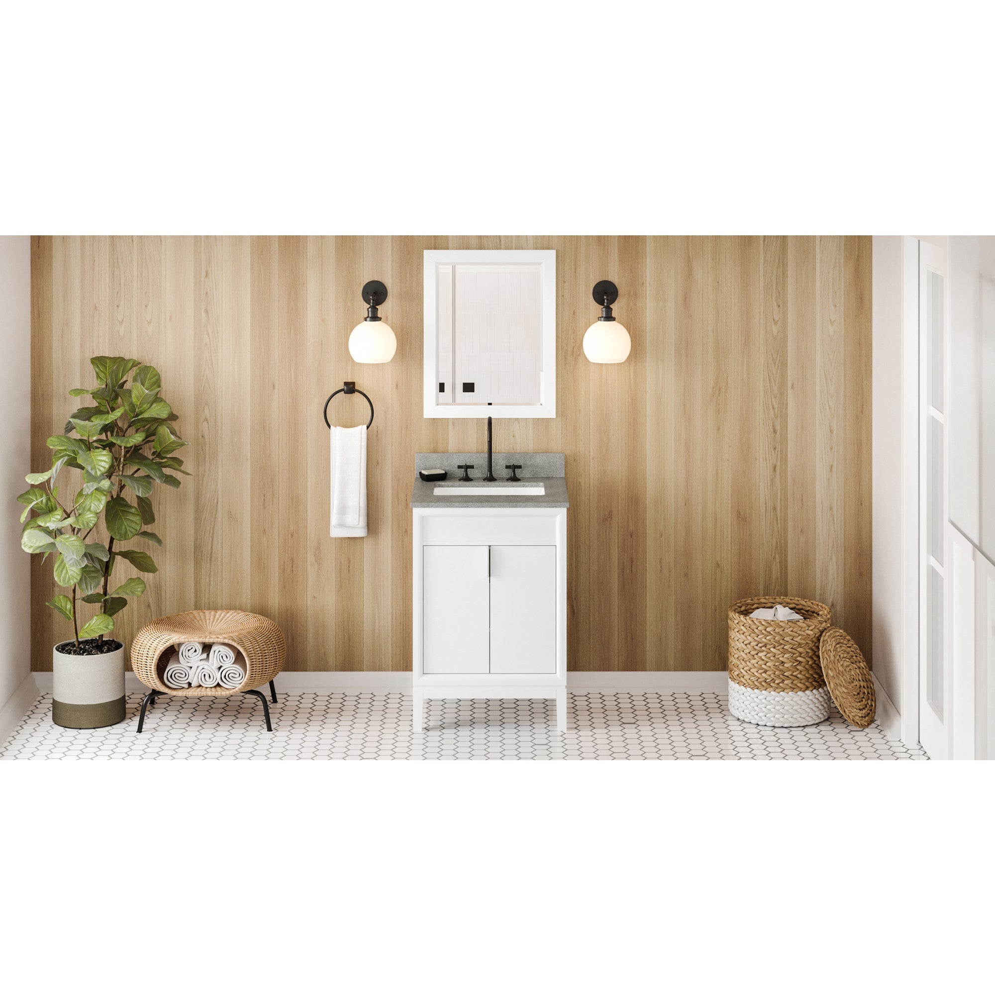24" Theodora Vanity – White