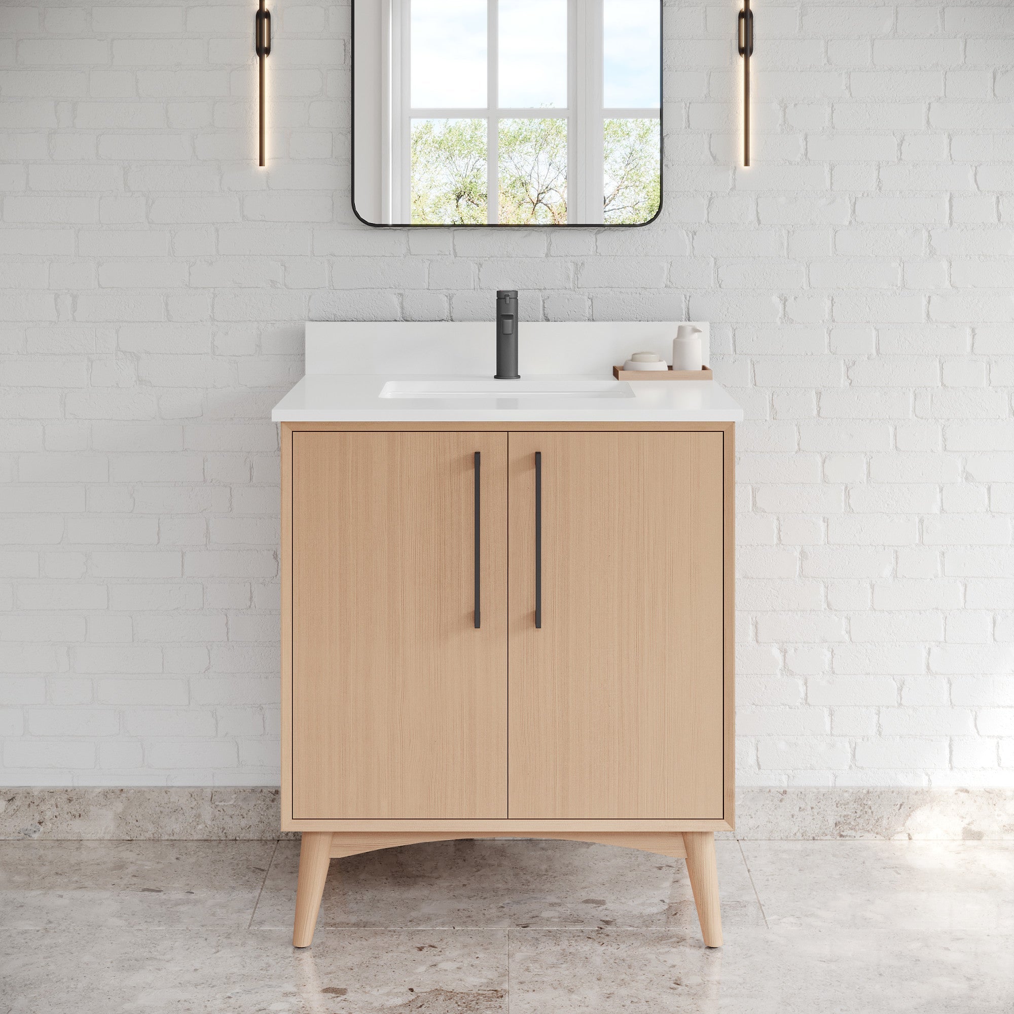 30" Dashwood Vanity – Natural Oak