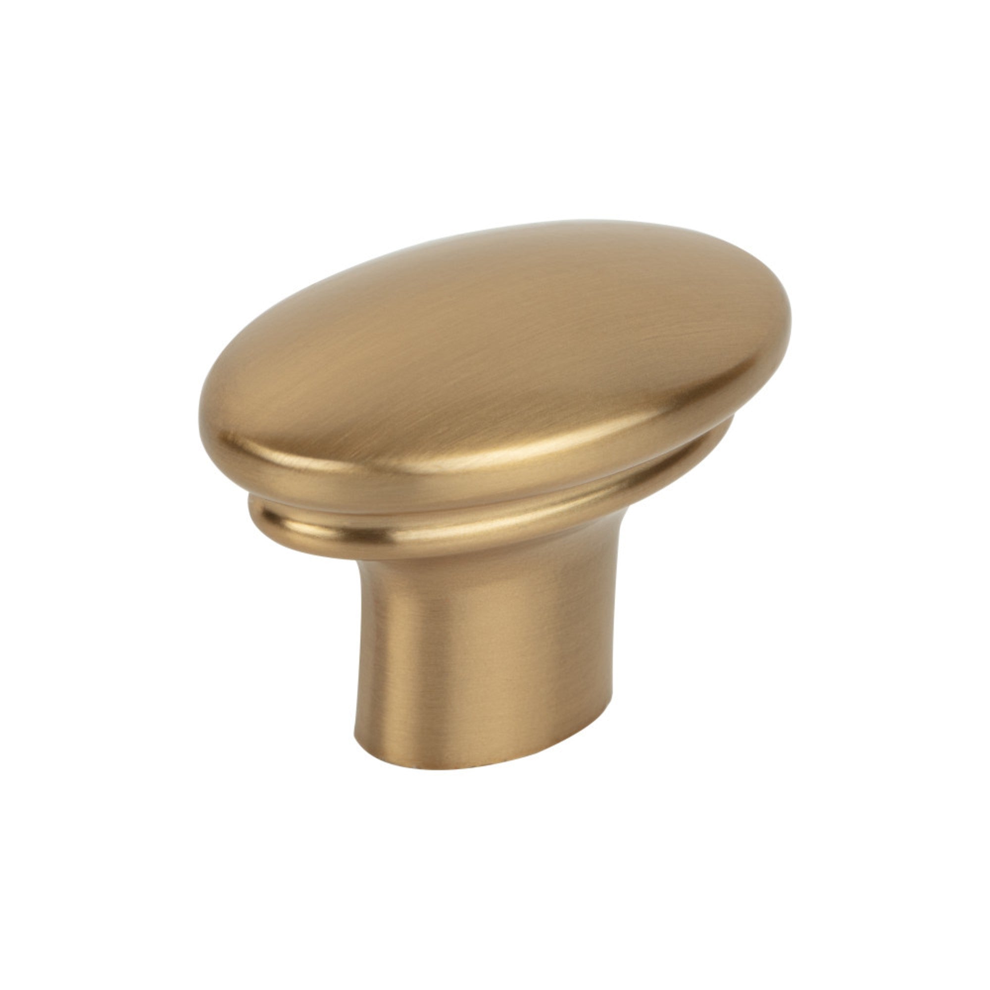 Julian 1 3/8" Length Oval Knob - Honey Bronze