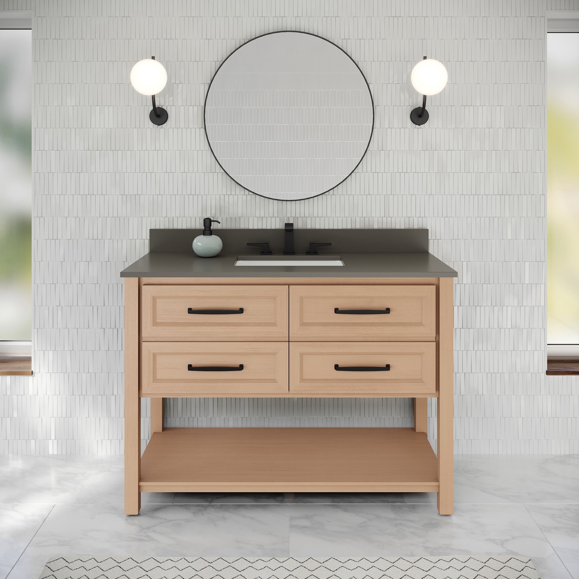 48" Kipling Vanity – Natural Oak