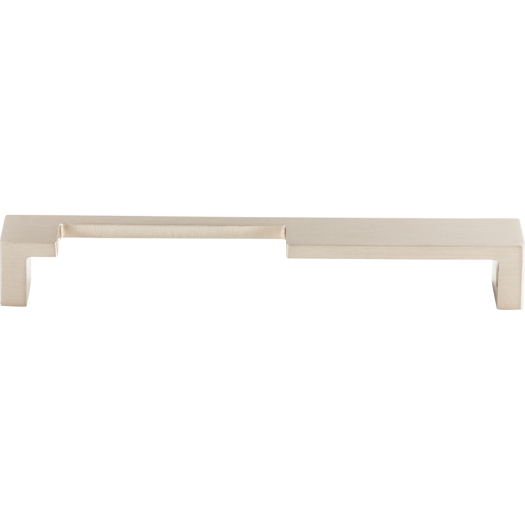 Modern Metro Notch Pull A Bar Pull - Brushed Satin Nickel