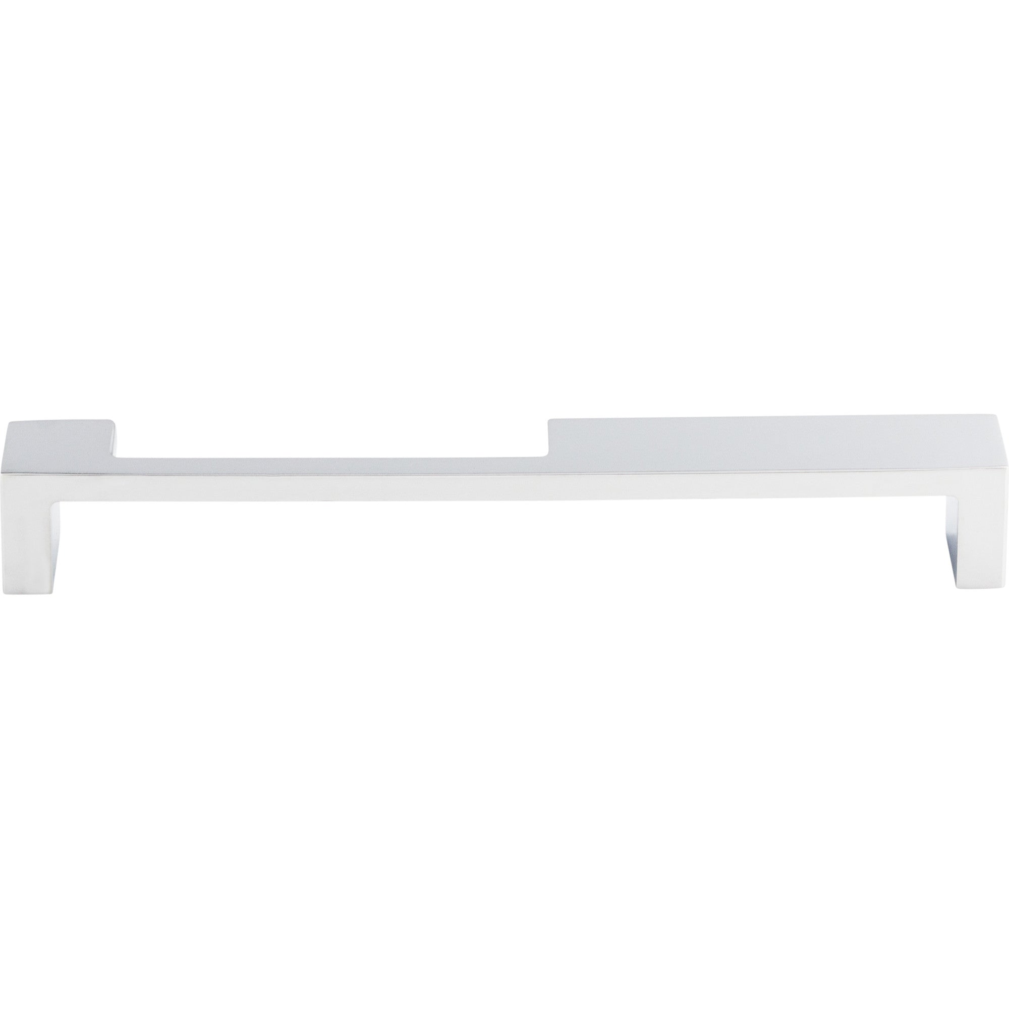 Modern Metro Notch Pull B 7" Center to Center Bar Pull - Polished Chrome