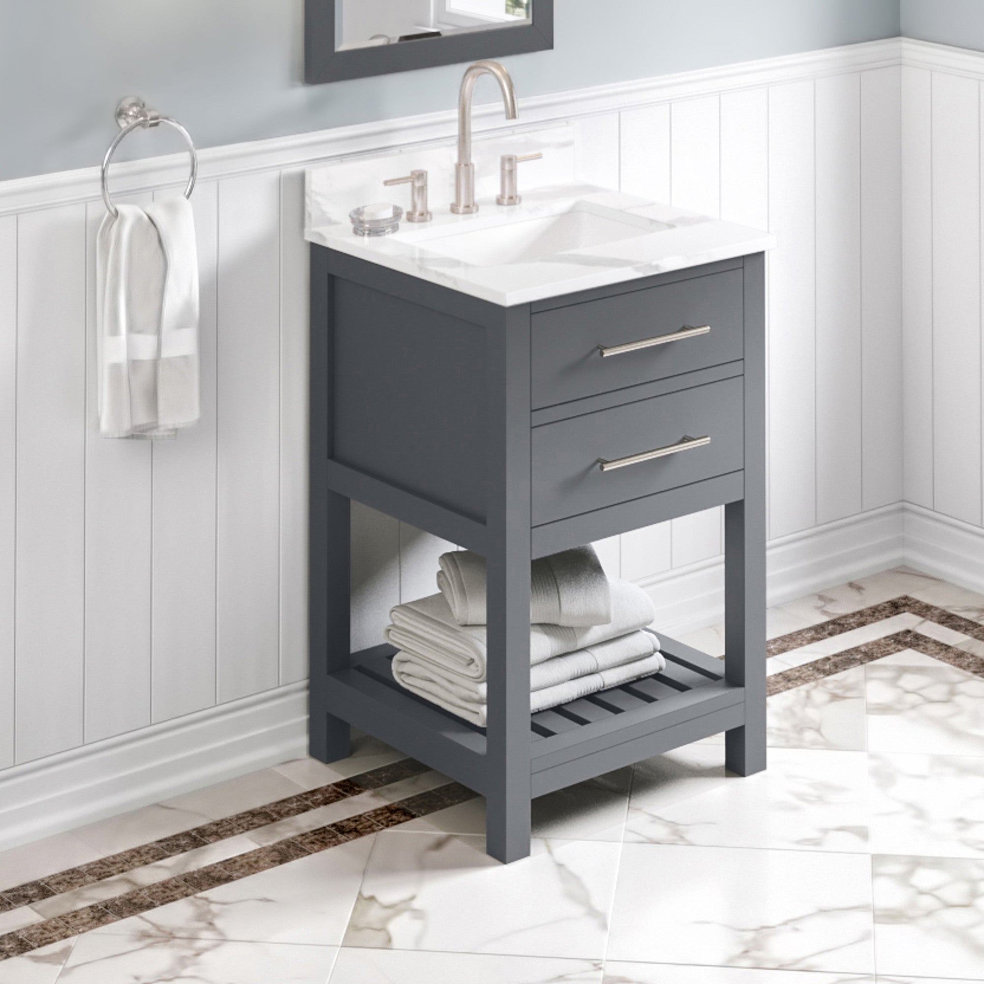 24" Wavecrest Vanity – Grey