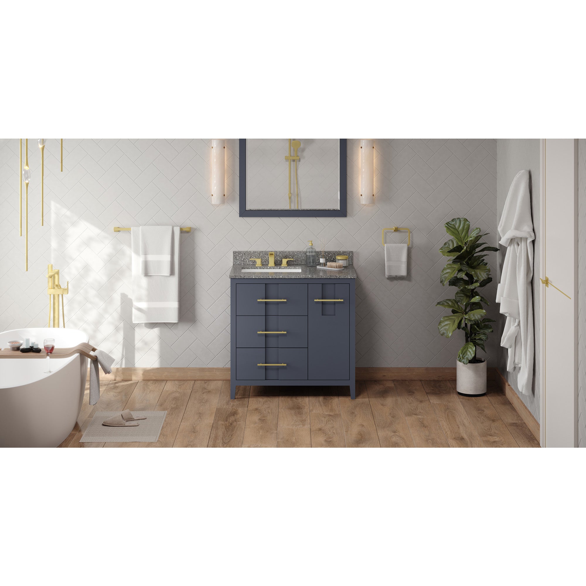 36" Katara Vanity – Left Offset