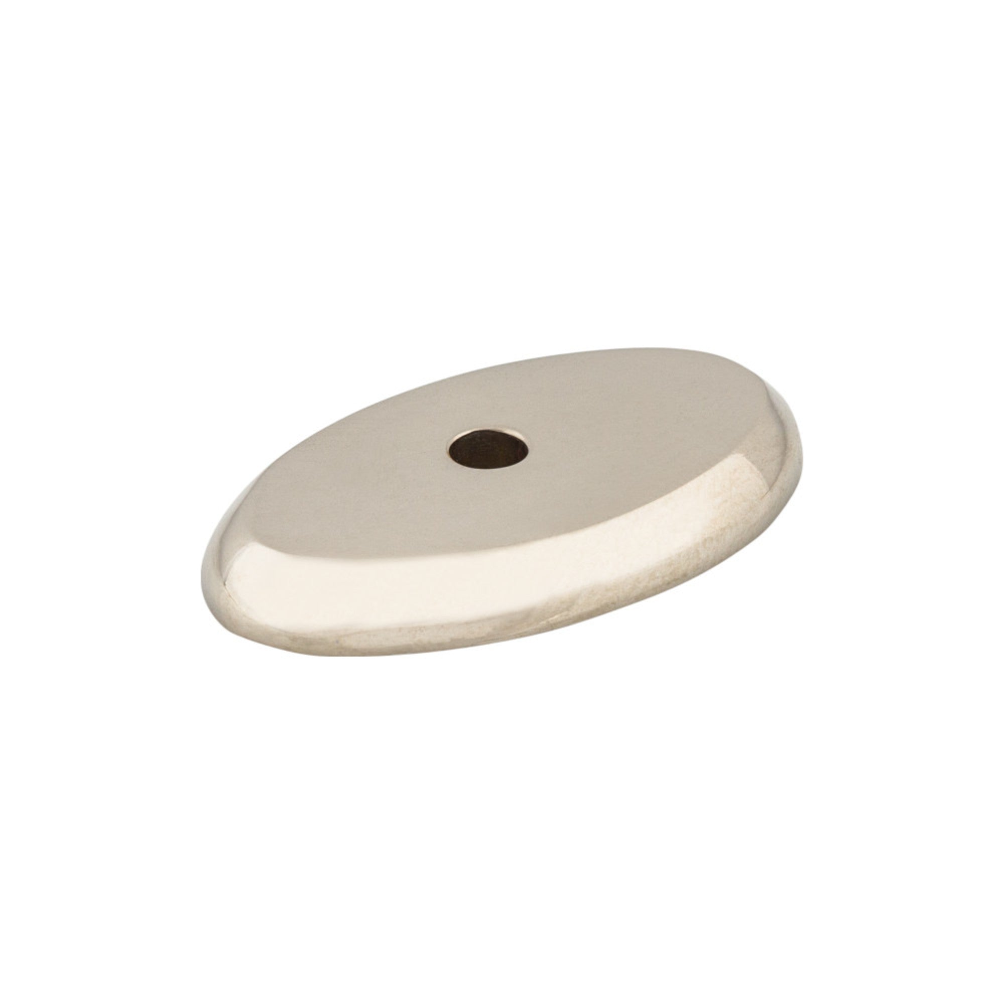 Aspen II Oval Knob Backplate - Polished Nickel
